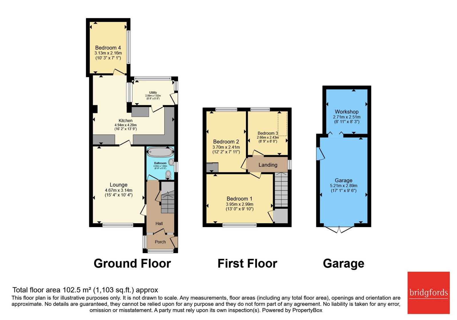 Brennand Close, Preston floorplan