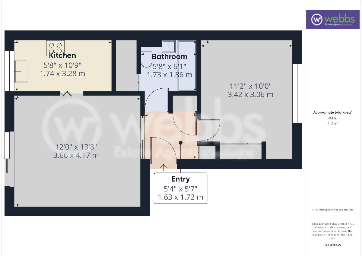 73 Holmbury Grove, Croydon floorplan