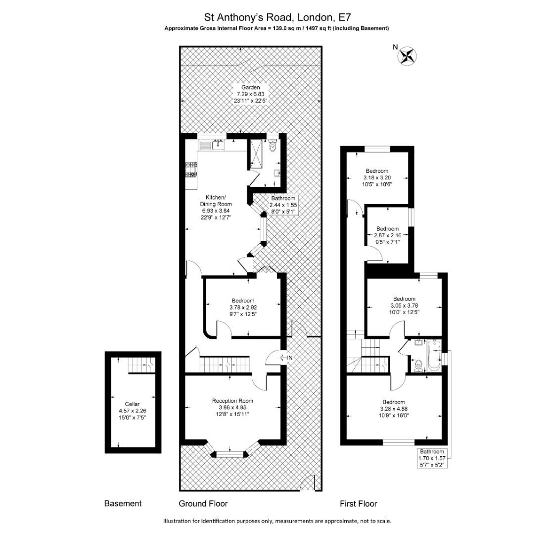 21, St. Antonys Road, London floorplan