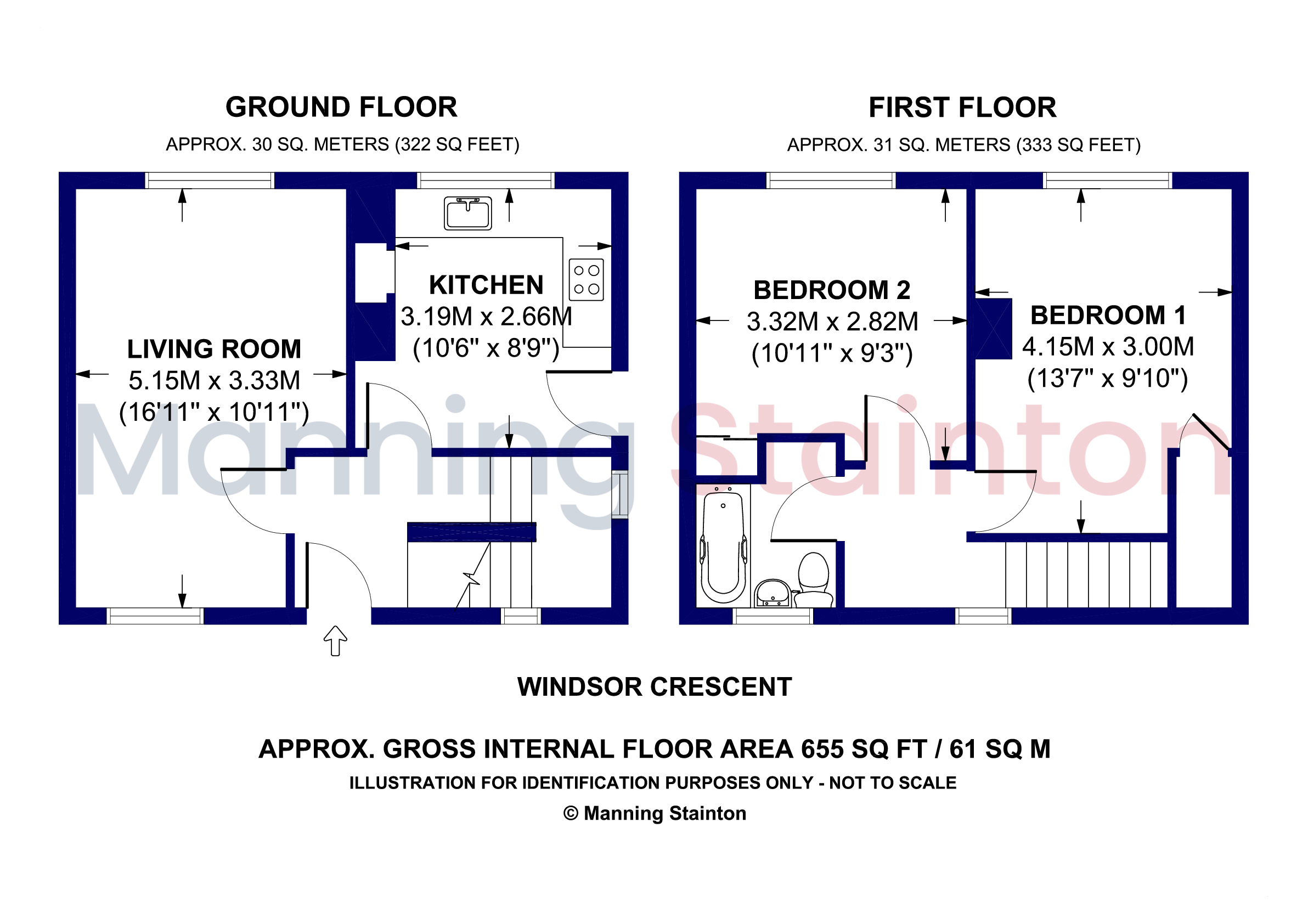 19, Windsor Crescent, Leeds floorplan