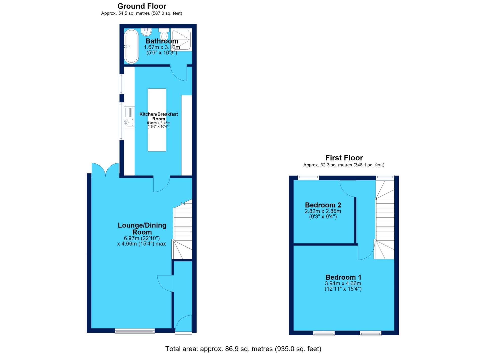 52, Pochin Crescent, Tredegar floorplan