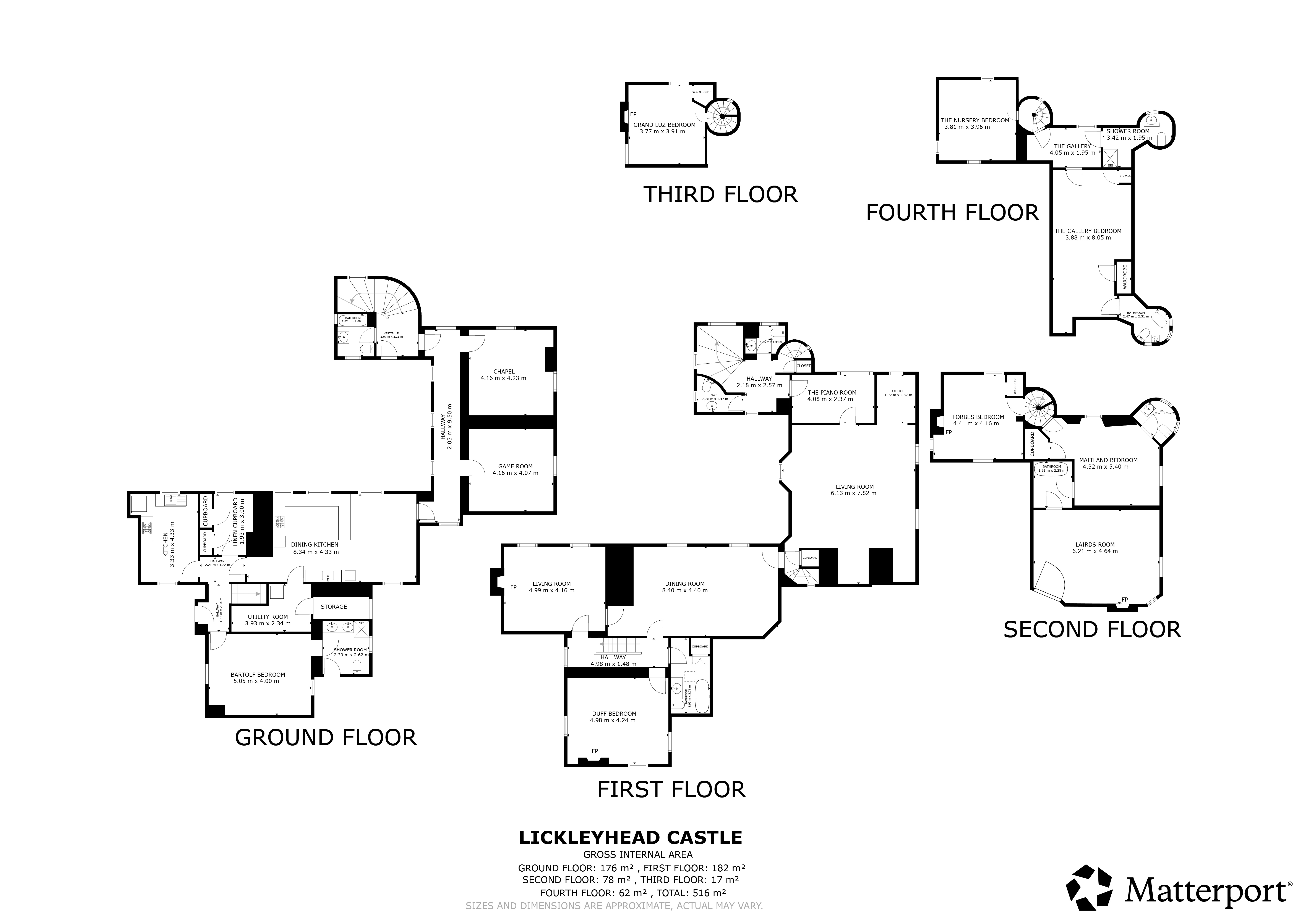 Lickleyhead Castle, Insch floorplan