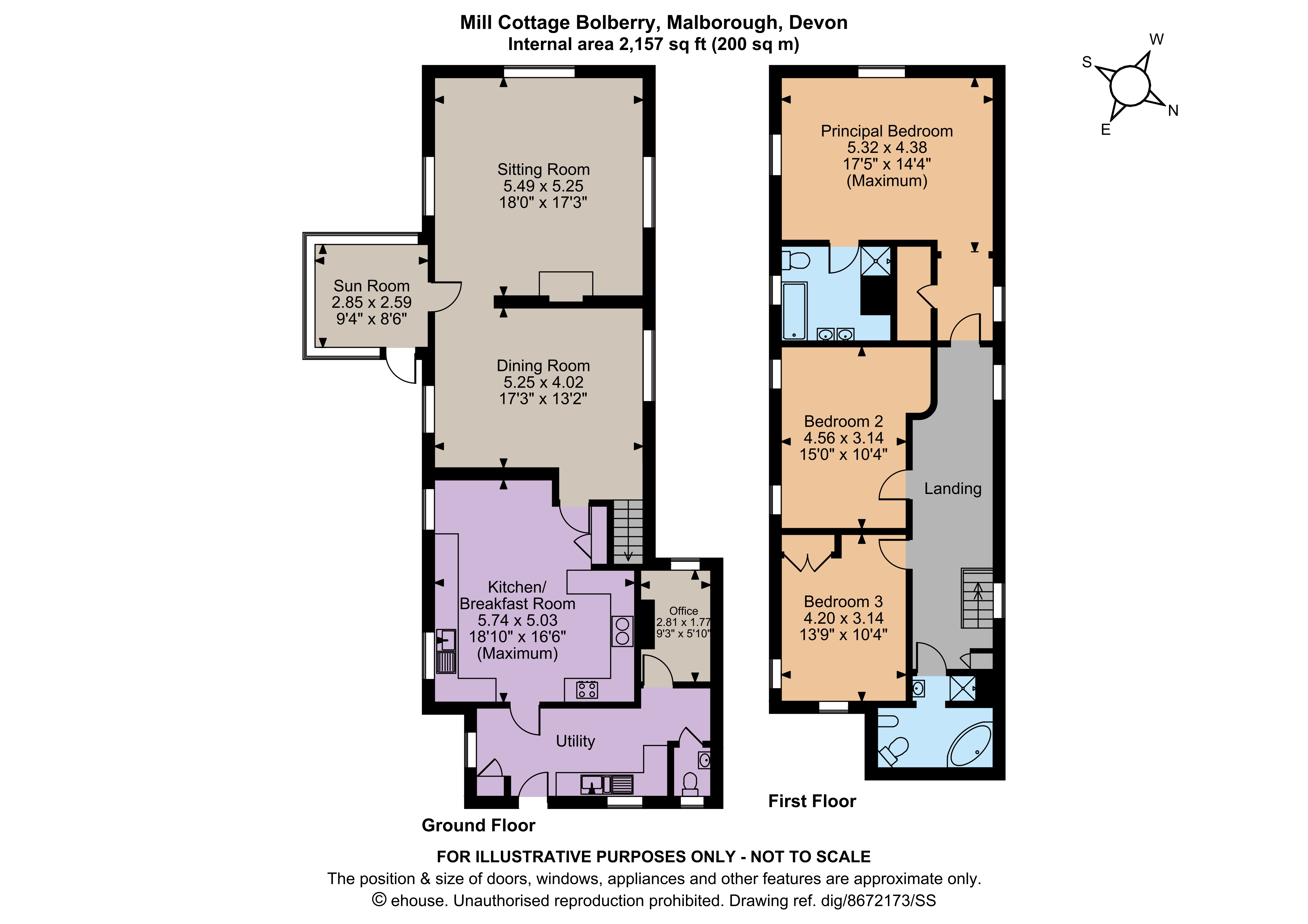 Mill Cottage,, Bolberry, Kingsbridge floorplan