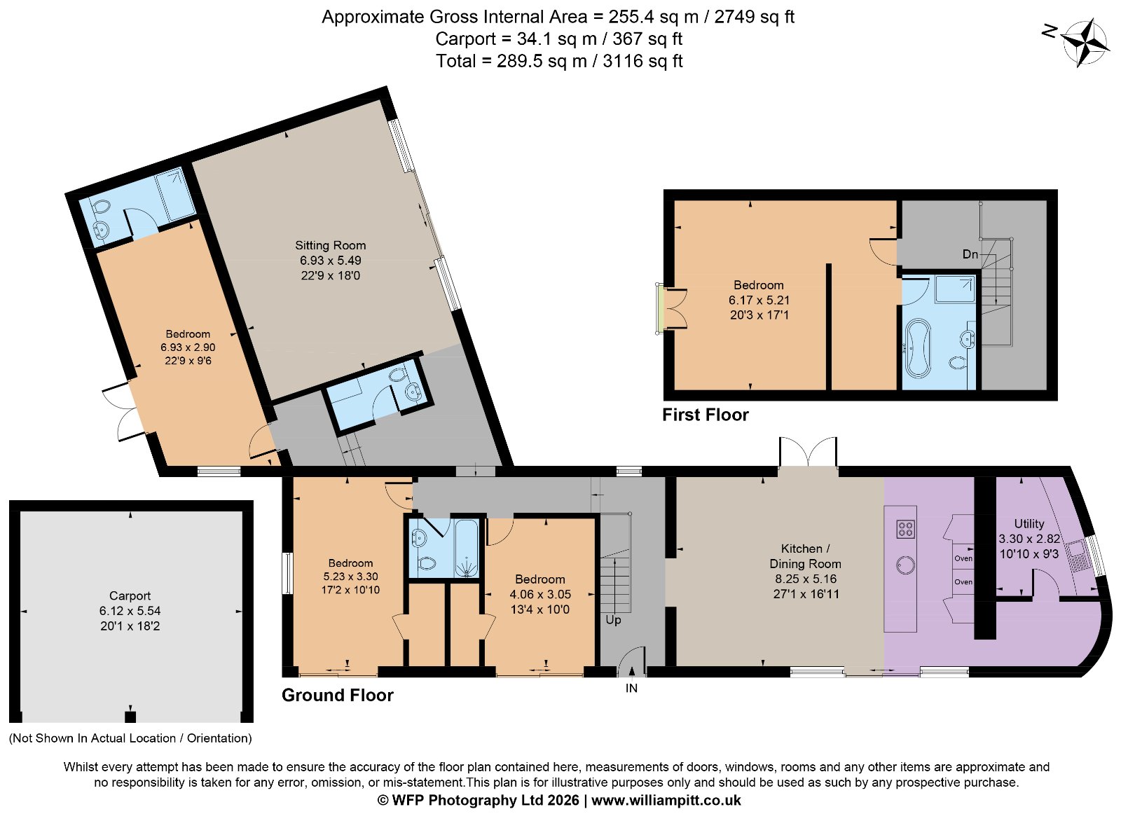 Wheat Barn, 1, Highbury Farm Barns, Norfolk floorplan