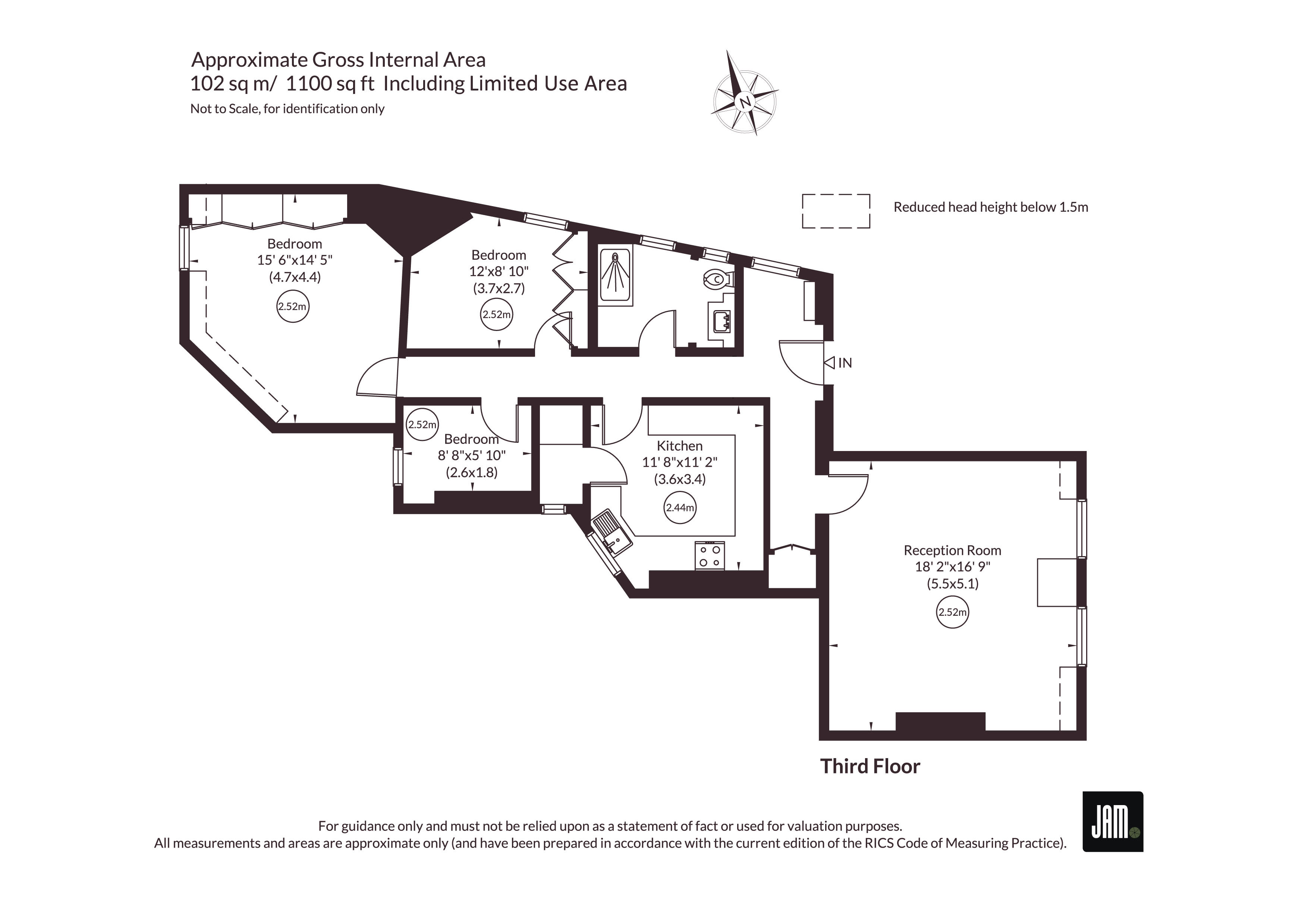 15, Crescent Mansions, Notting Hill floorplan