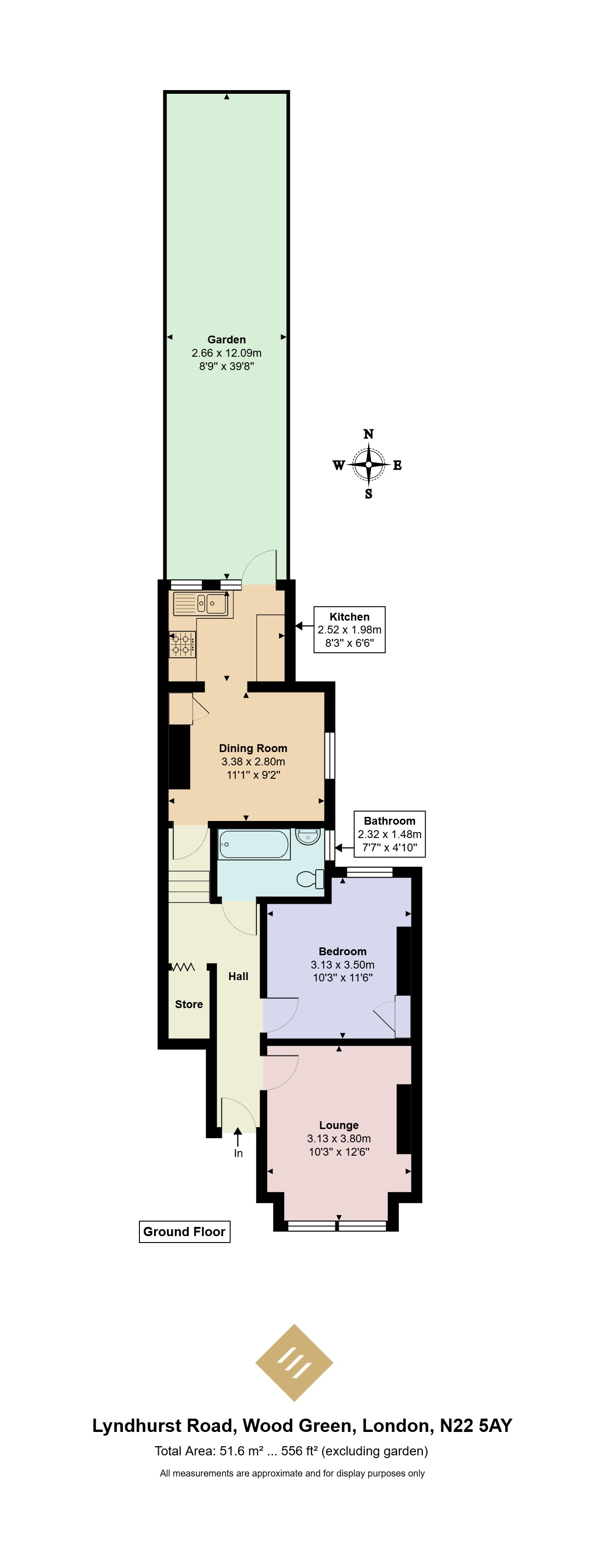129, Lyndhurst Road, London floorplan