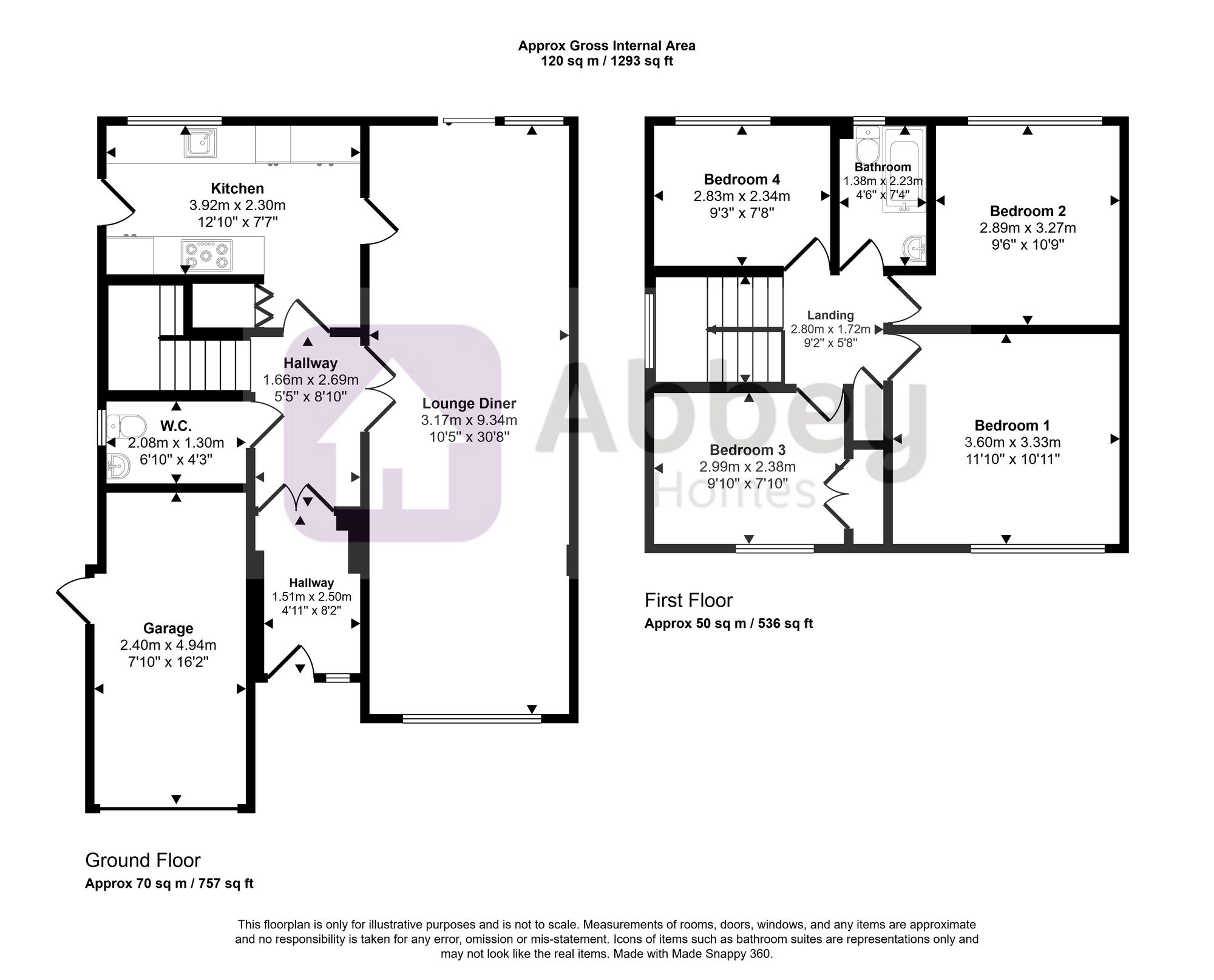 39 Wessex Drive, Leicester floorplan