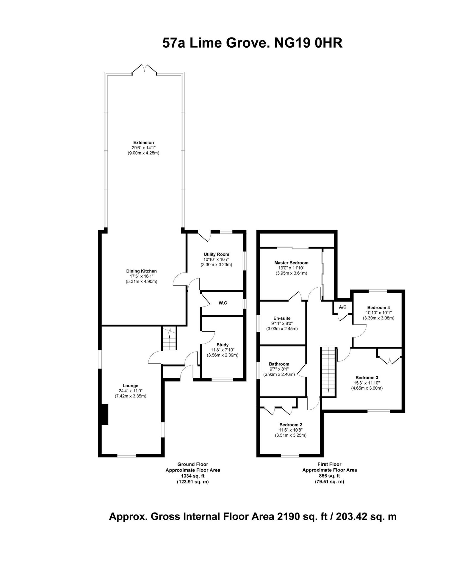 57a, Lime Grove, Mansfield floorplan
