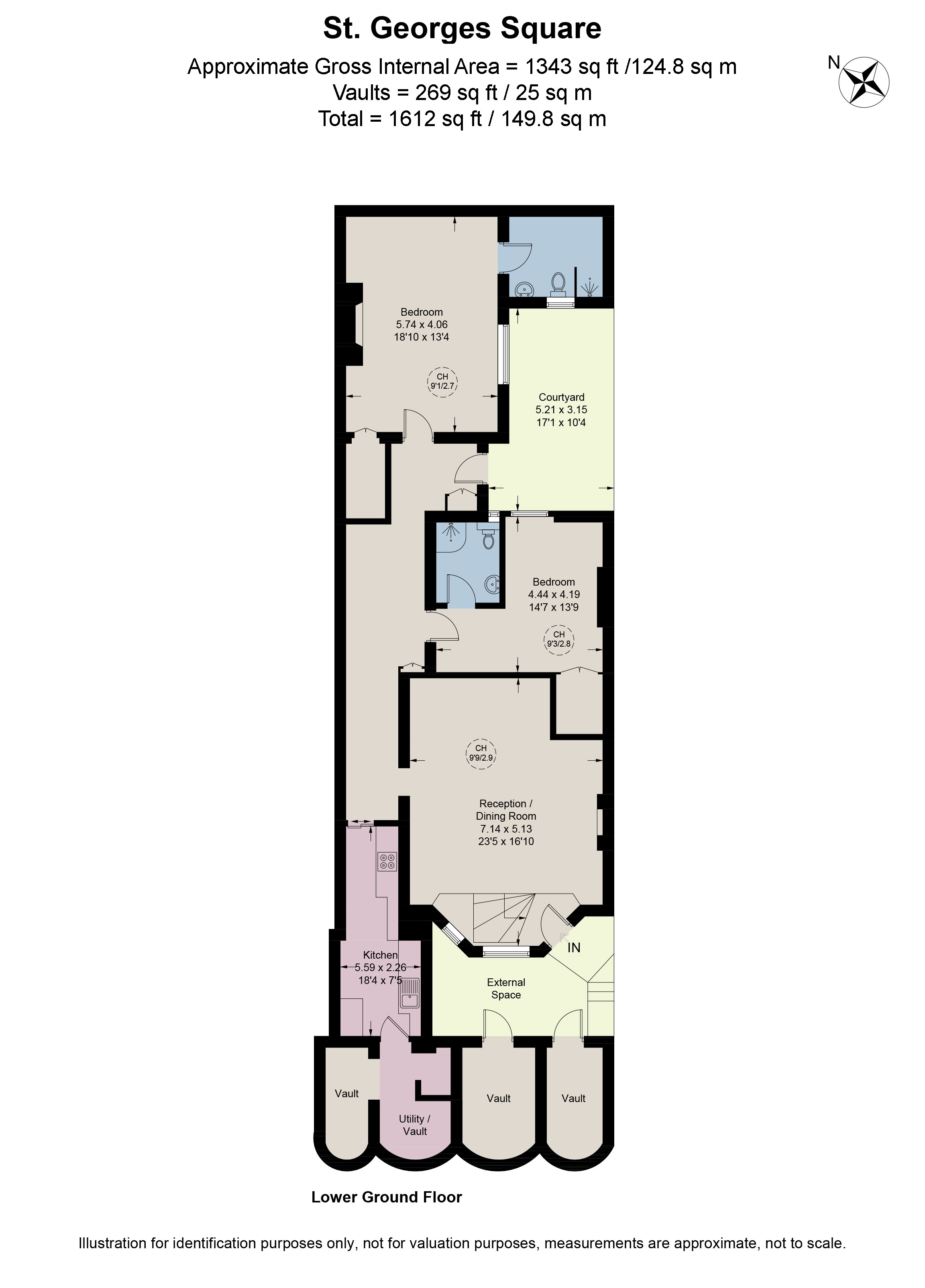 117a, St. Georges Square, London floorplan