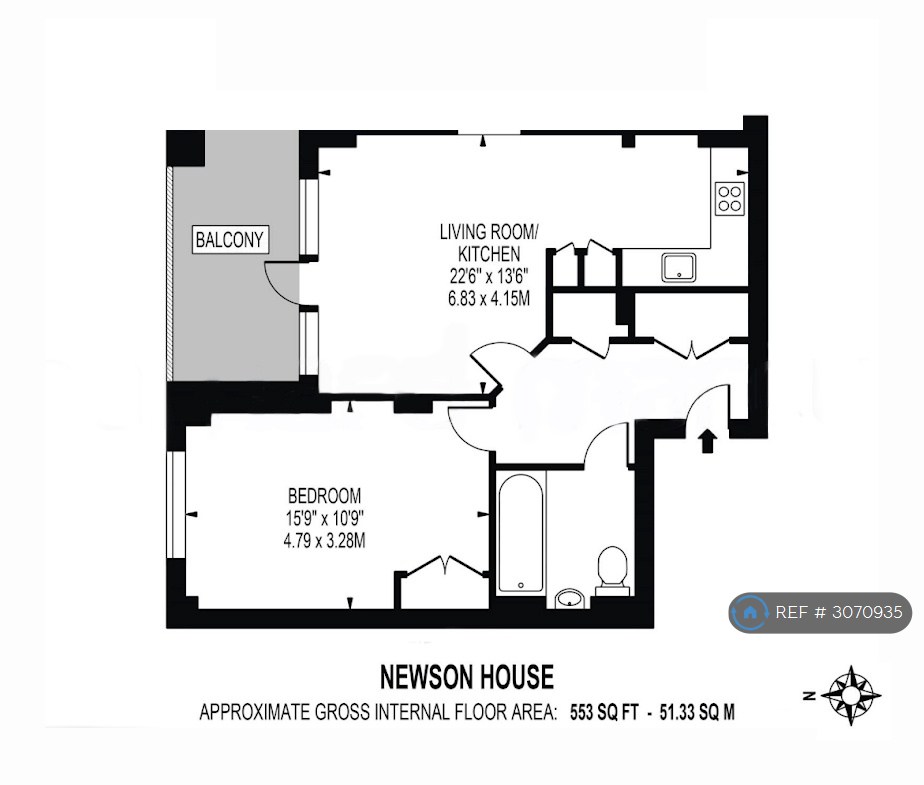 Newson House Loughborough Park, London floorplan