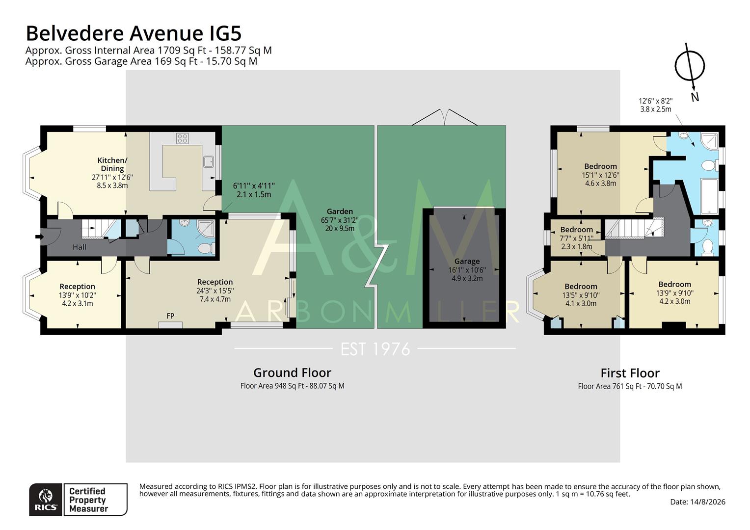 13, Belvedere Avenue, Clayhall floorplan