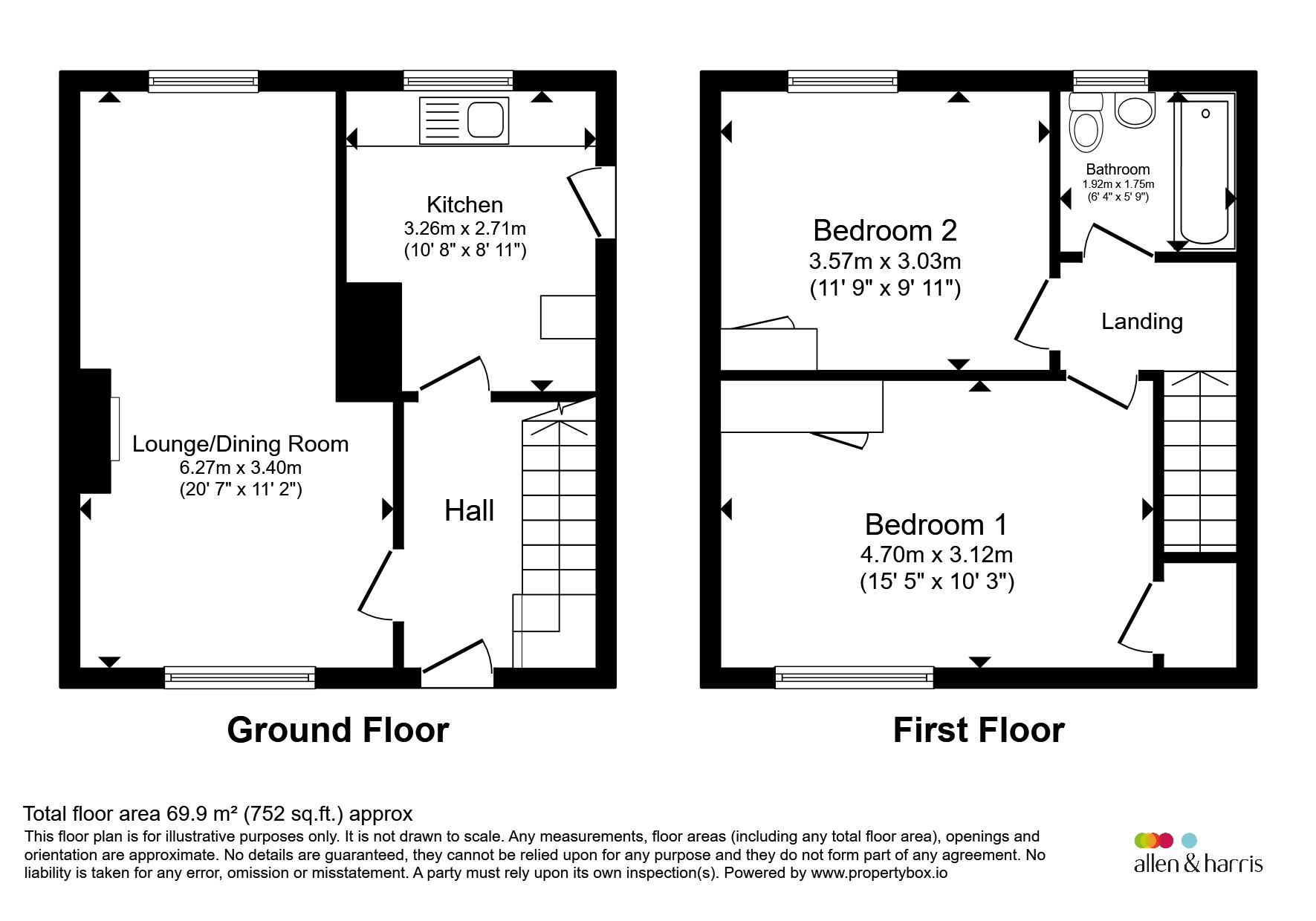 40, Castlebay Street, Glasgow floorplan