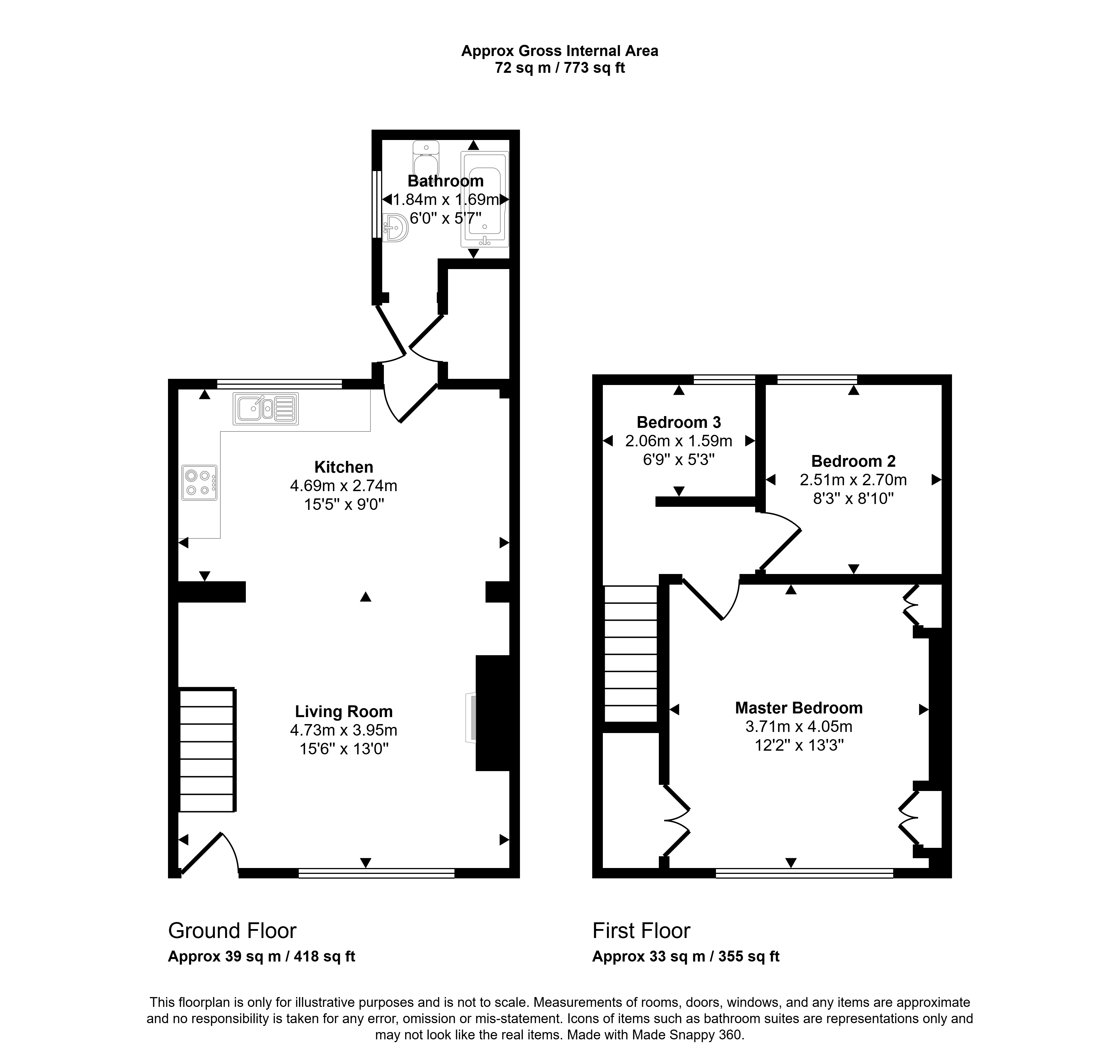 5, Cravens Cottages, Wingate floorplan