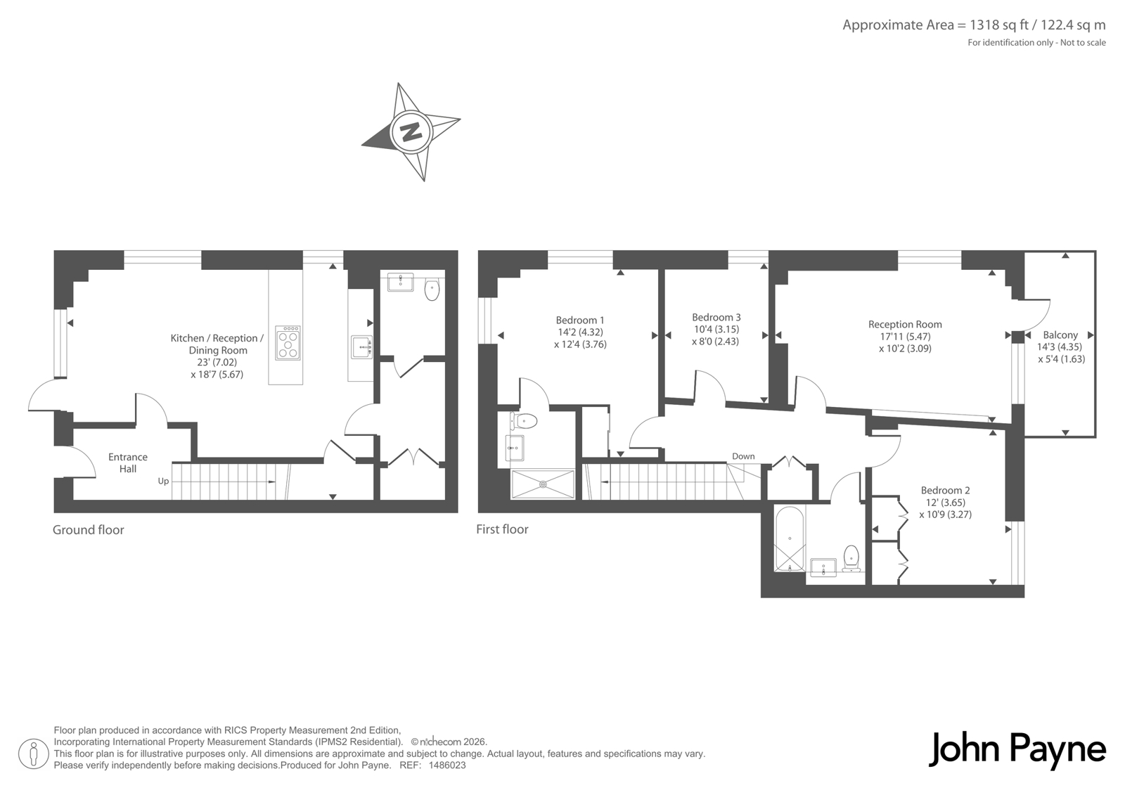 23, West Parkside, London floorplan