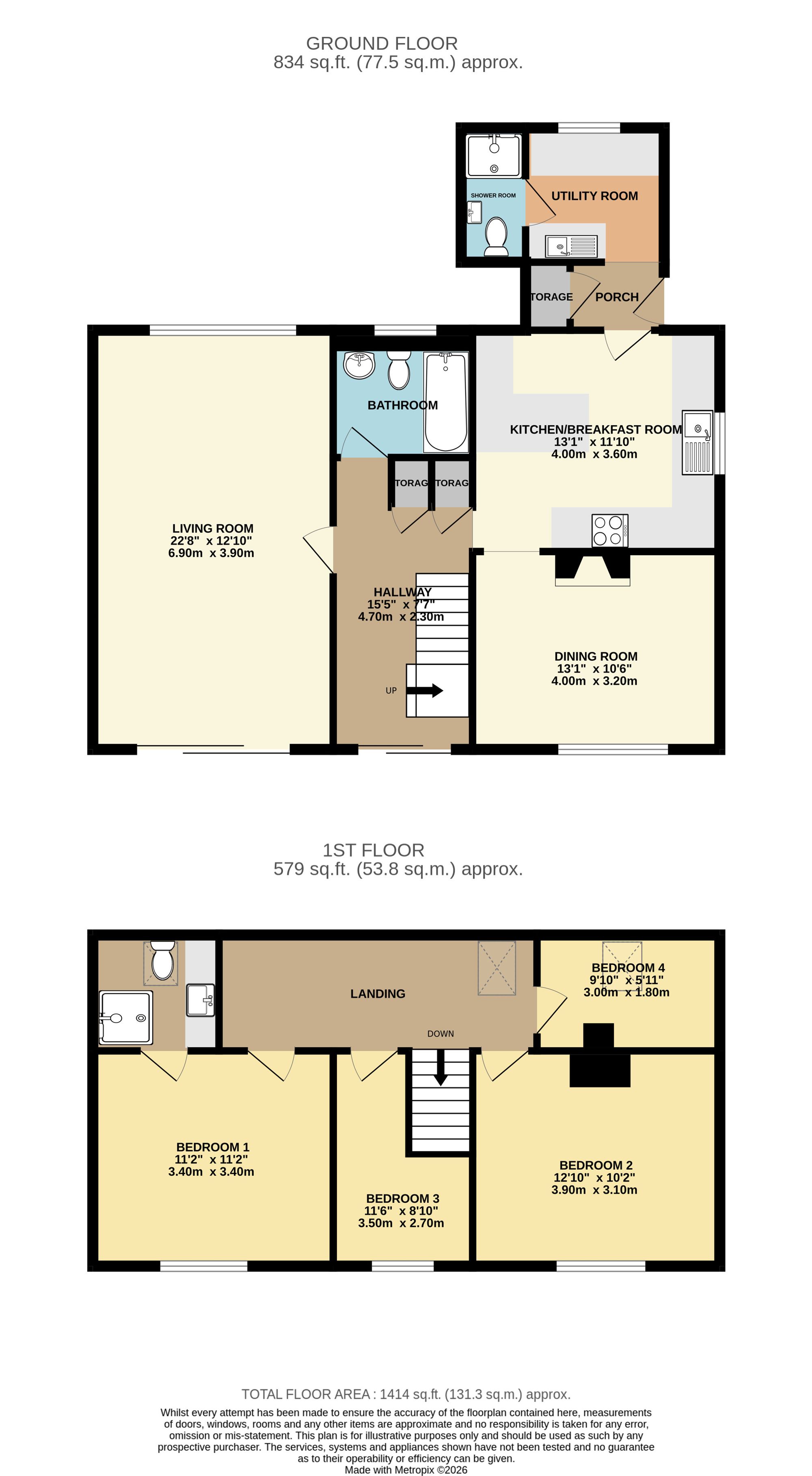 Moorland View, Okehampton floorplan