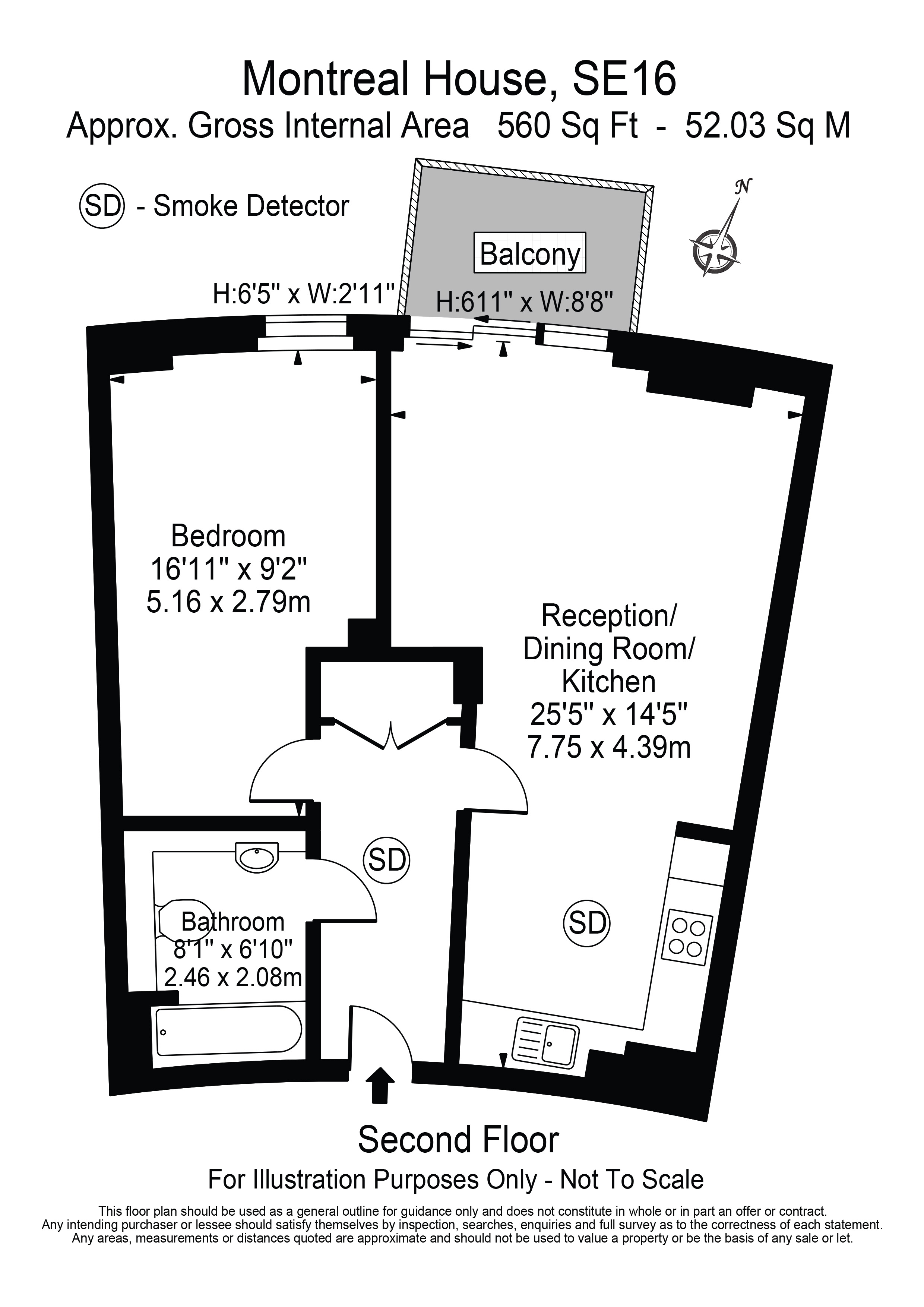 142, Montreal House, Surrey Quays Road floorplan