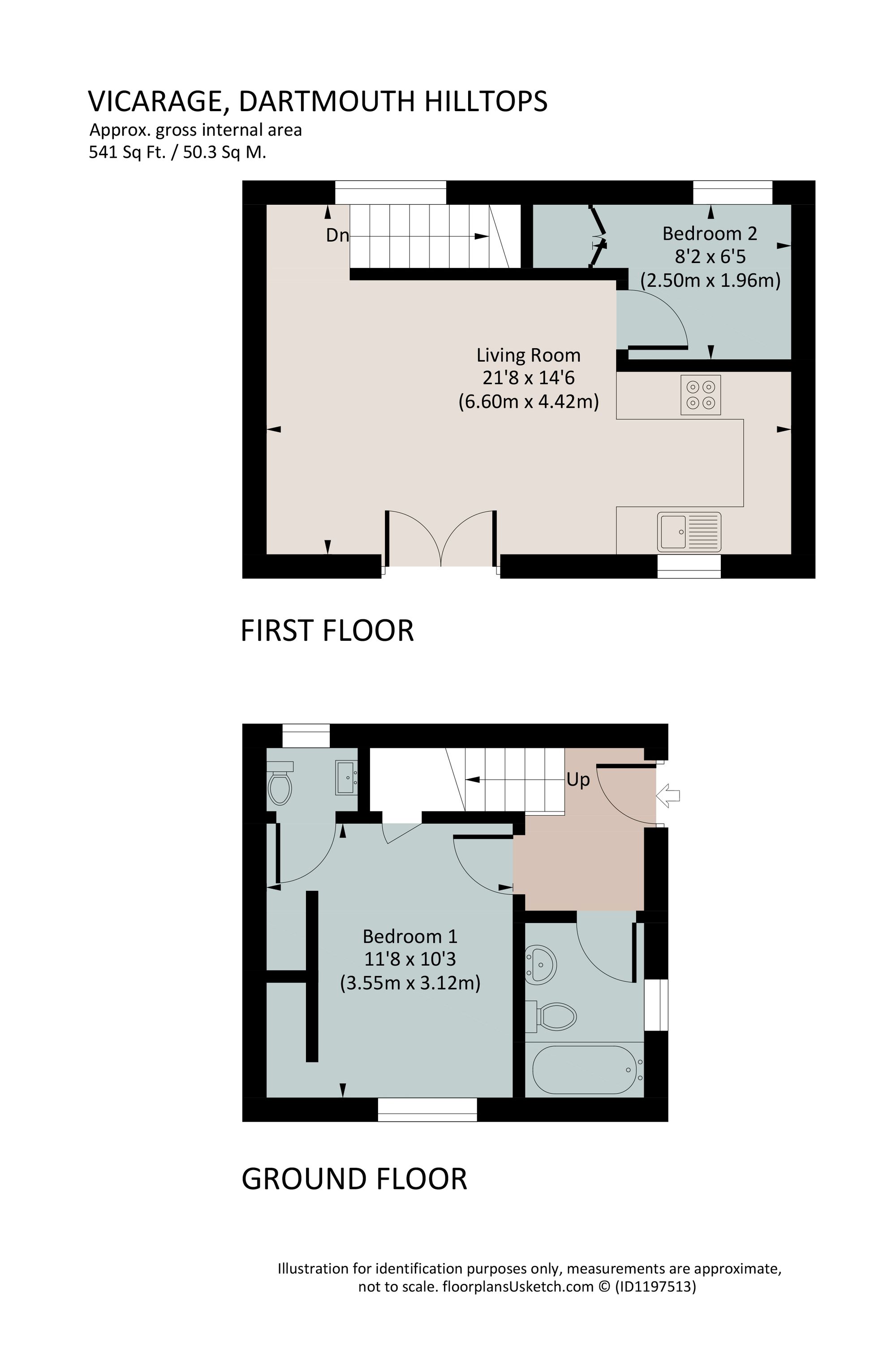 Vicarage, Dartmouth Hilltops, Dartmouth floorplan