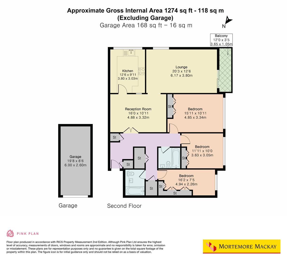 14 Chesterfield Lodge, Church Hill, London floorplan