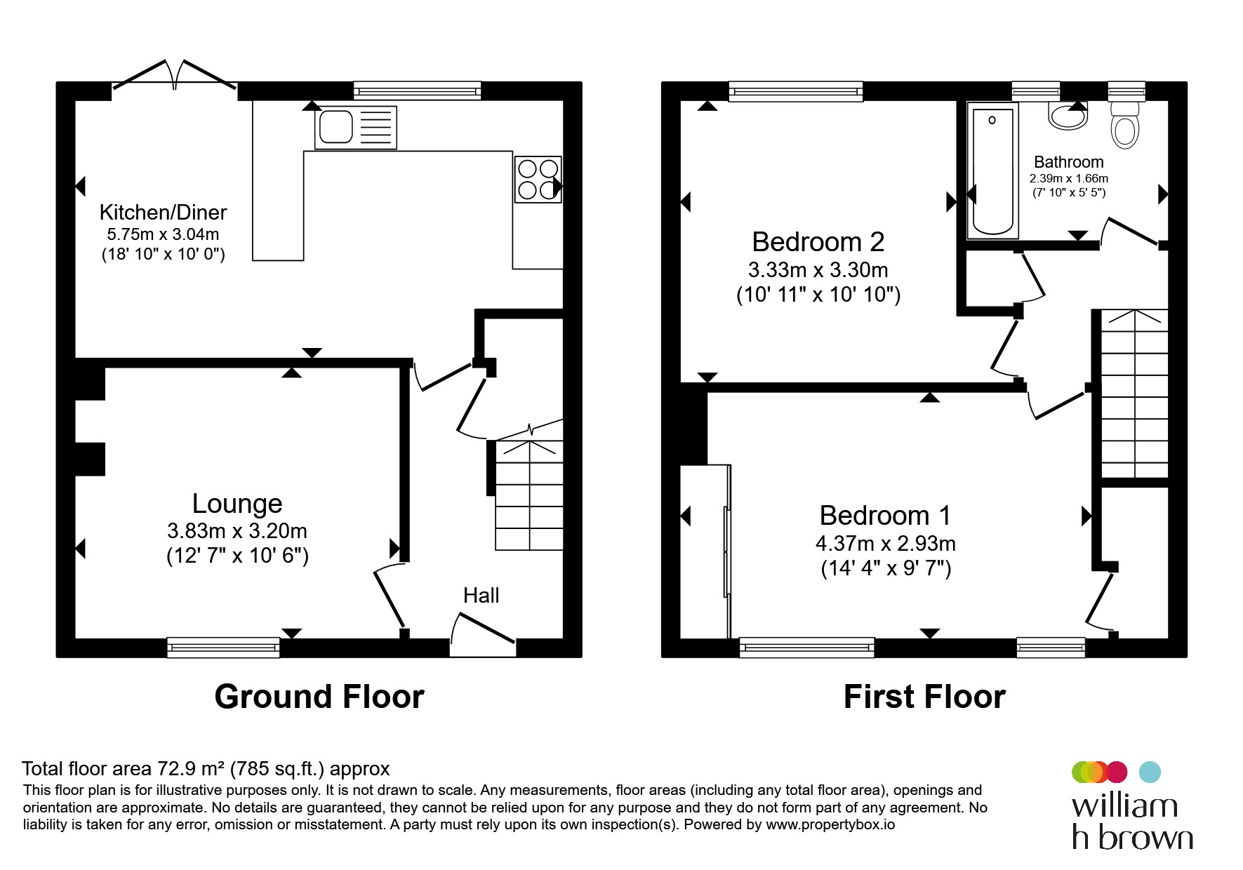 67, Whitehill Road, Halifax floorplan