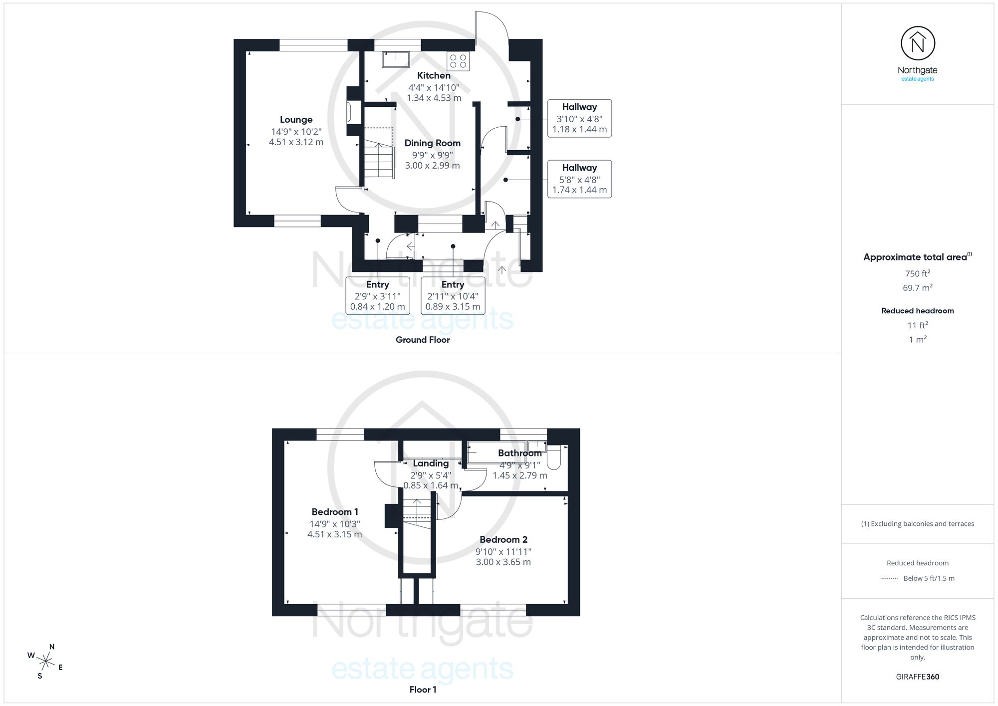 18 Swan Walk, Newton Aycliffe floorplan