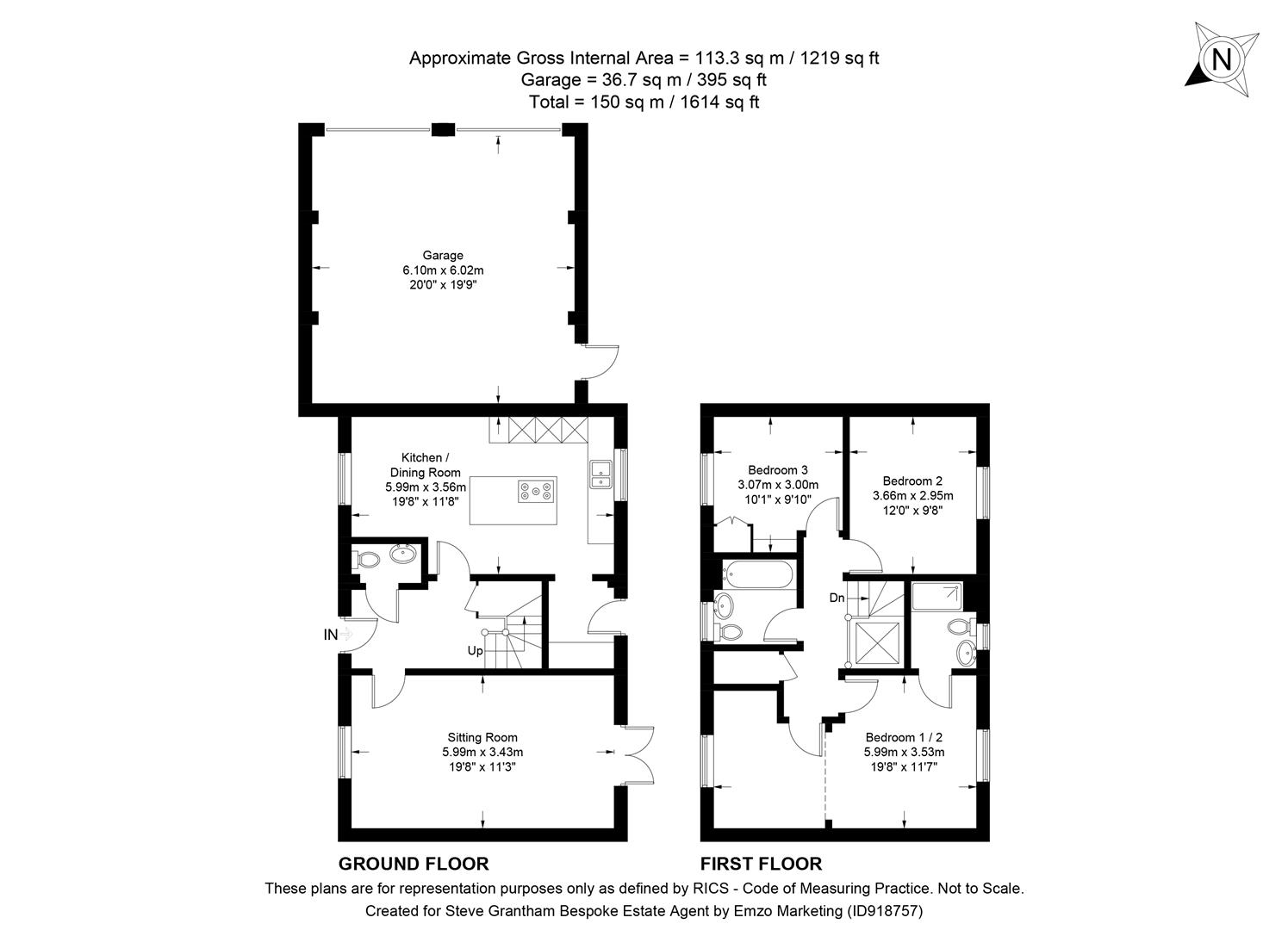 Oaklands Avenue, Rowland's Castle PO9, 3 bedroom property for sale
