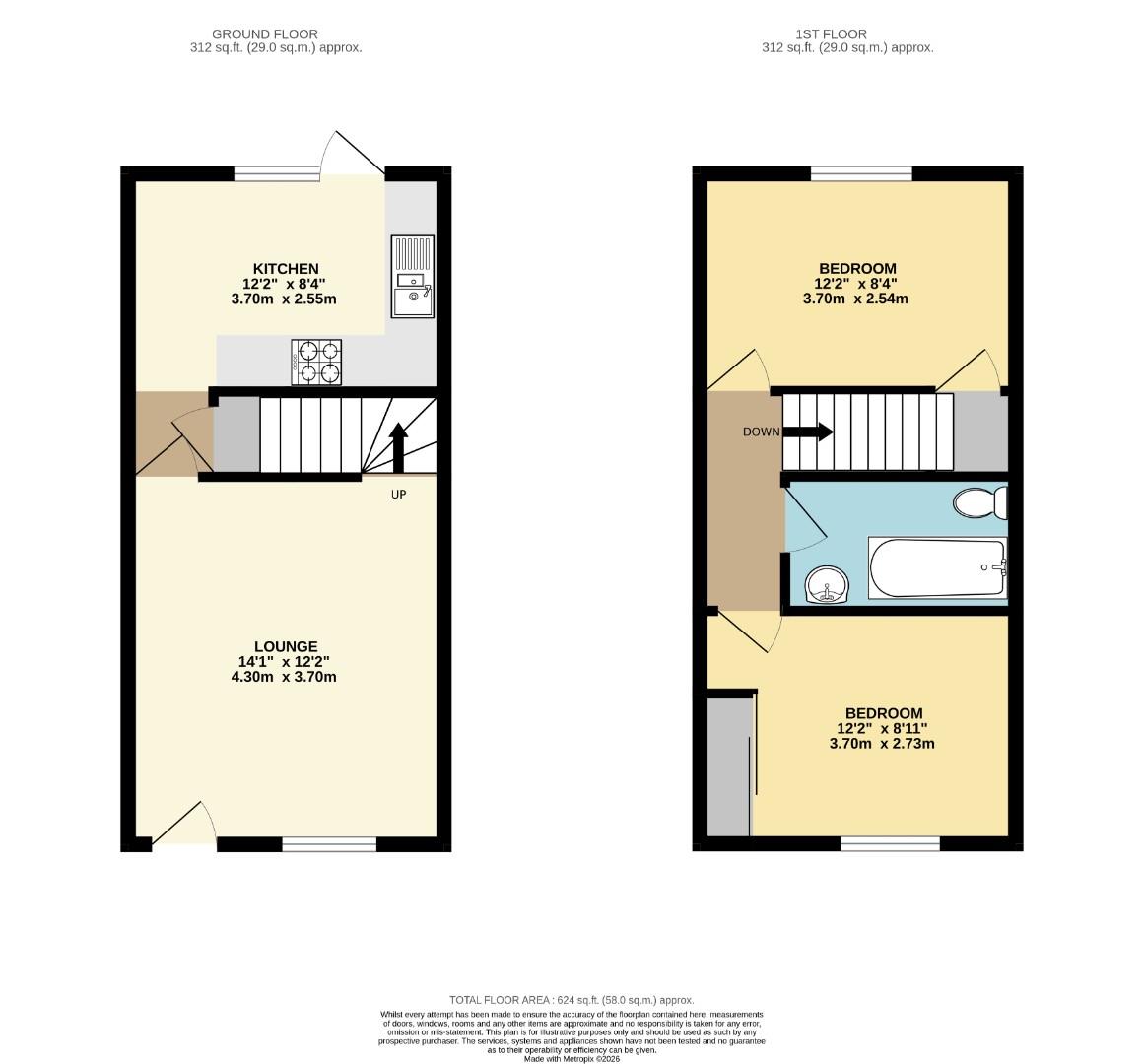 54, Burgess Gardens, Newport Pagnell floorplan