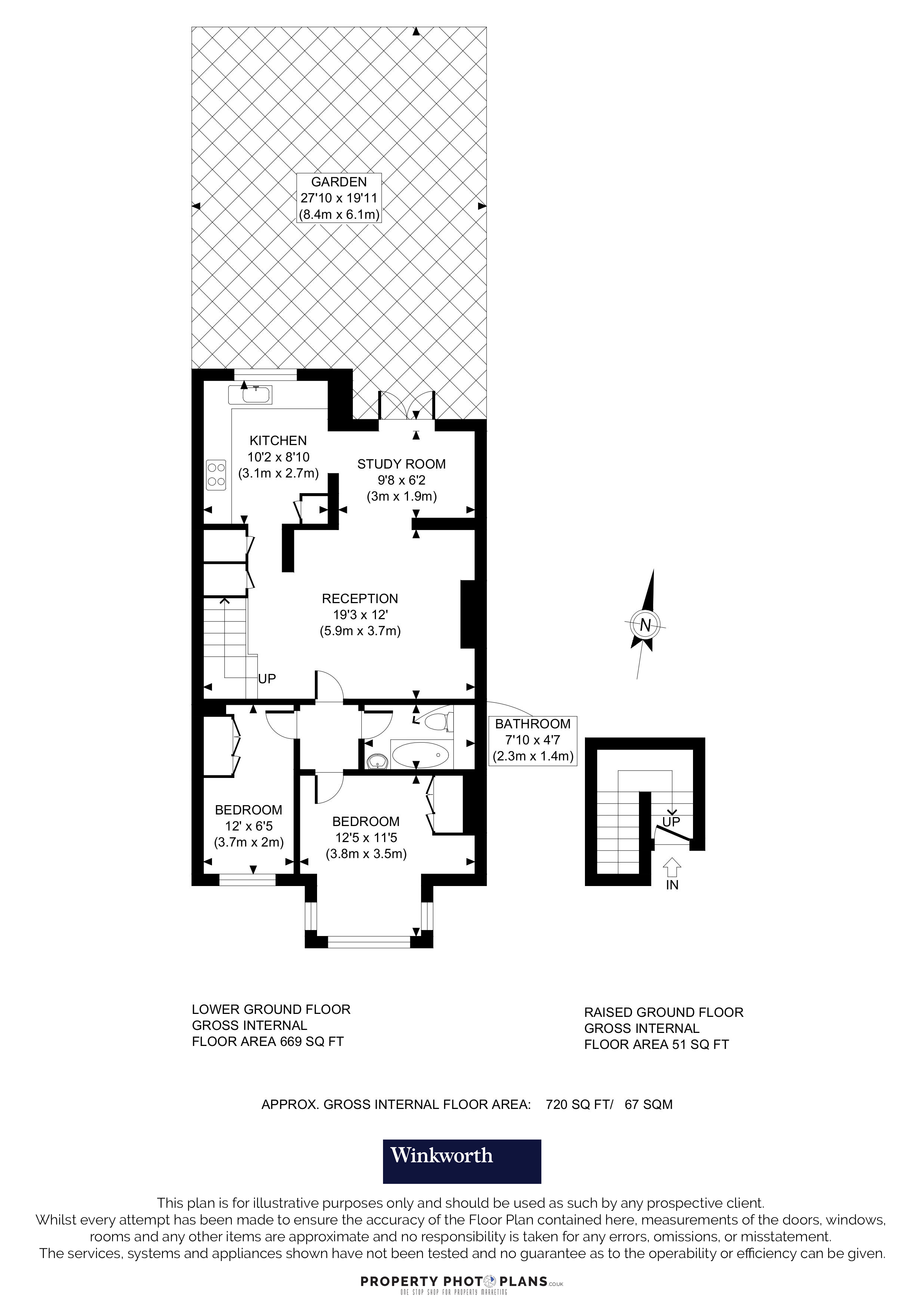 Lower Ground Floor, 73, Westwick Gardens, Brook Green floorplan