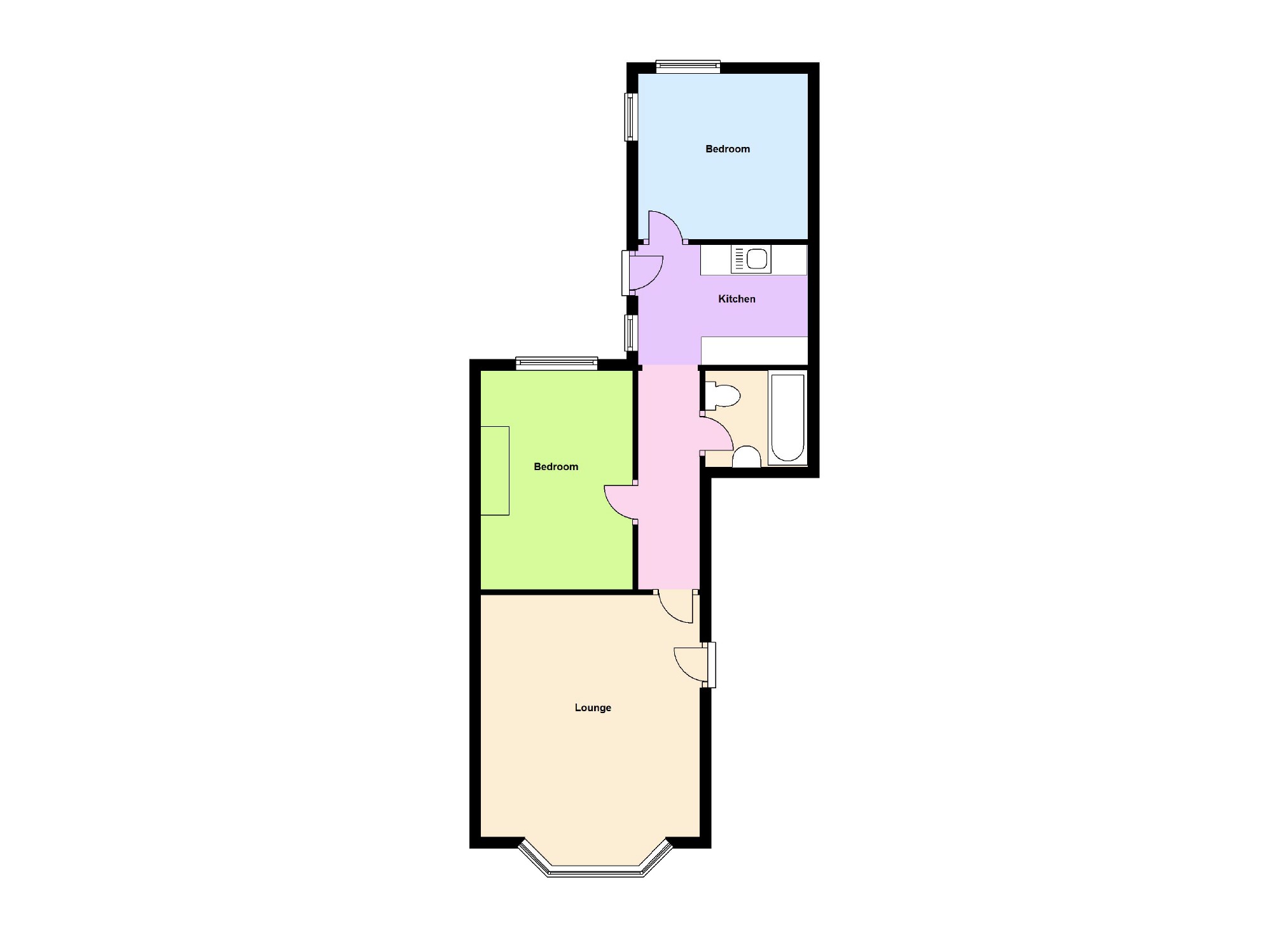 2 Bedrooms Flat to rent in Milton Road, Weston-Super-Mare BS23