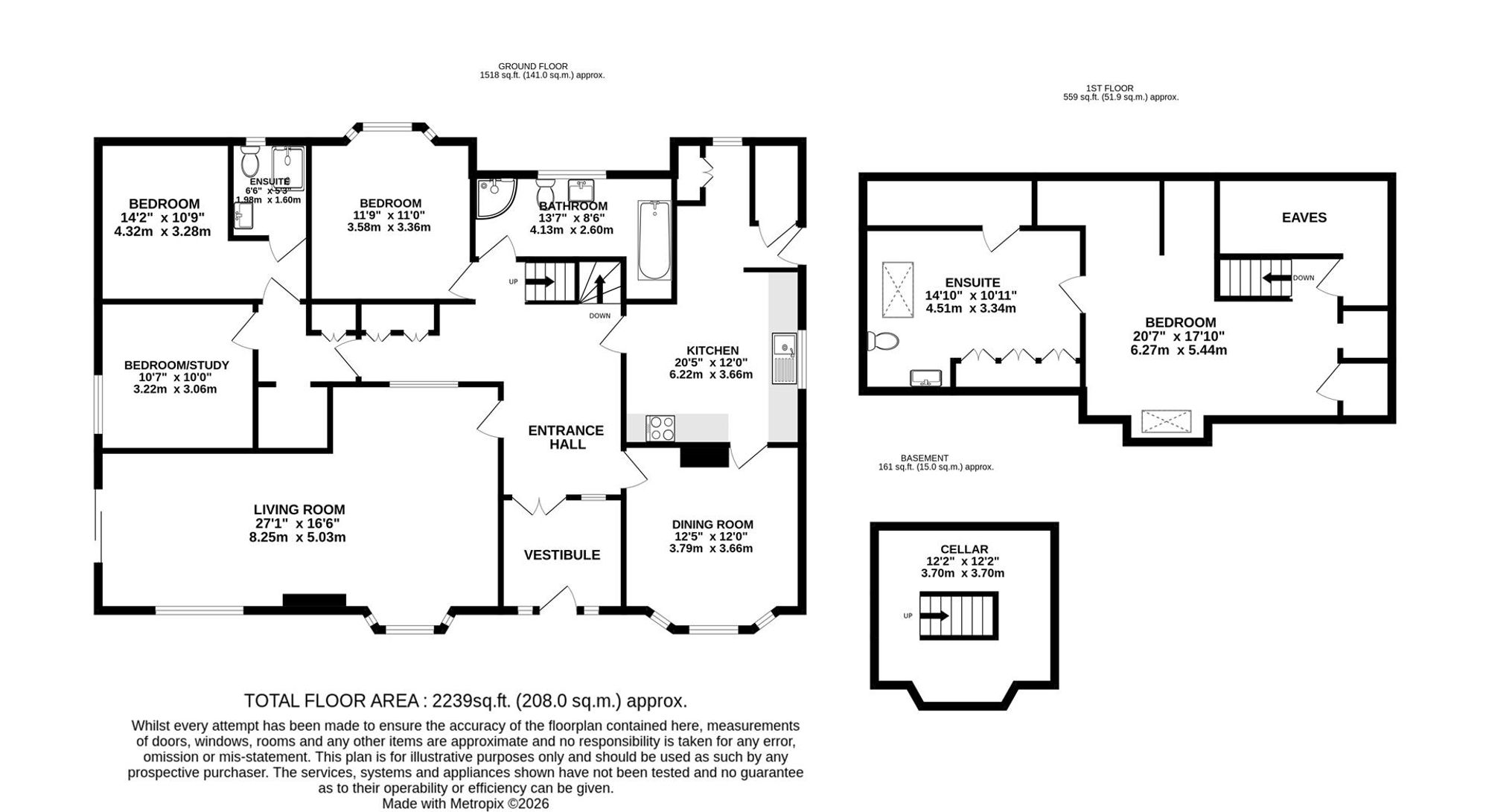 121 Cromwell Road, Hertford floorplan