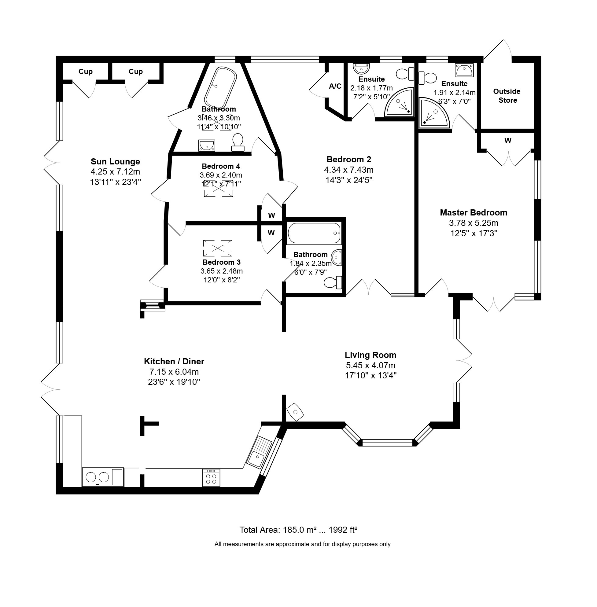 20 South Beach, Heacham, Norfolk floorplan
