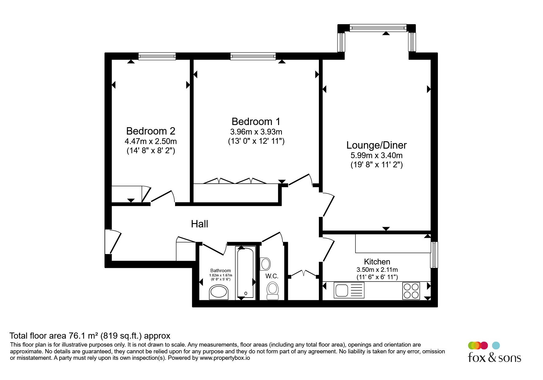 81, Kingsmere, London Road, Brighton floorplan