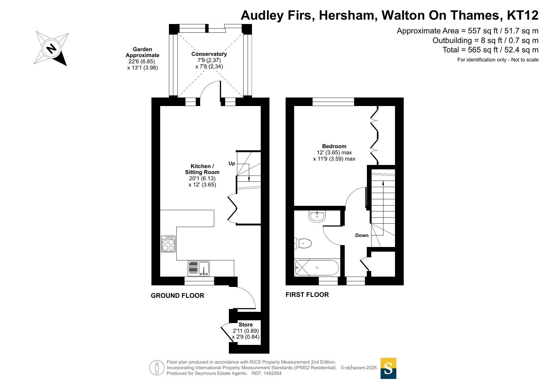 5, Audley Firs, Walton On Thames floorplan