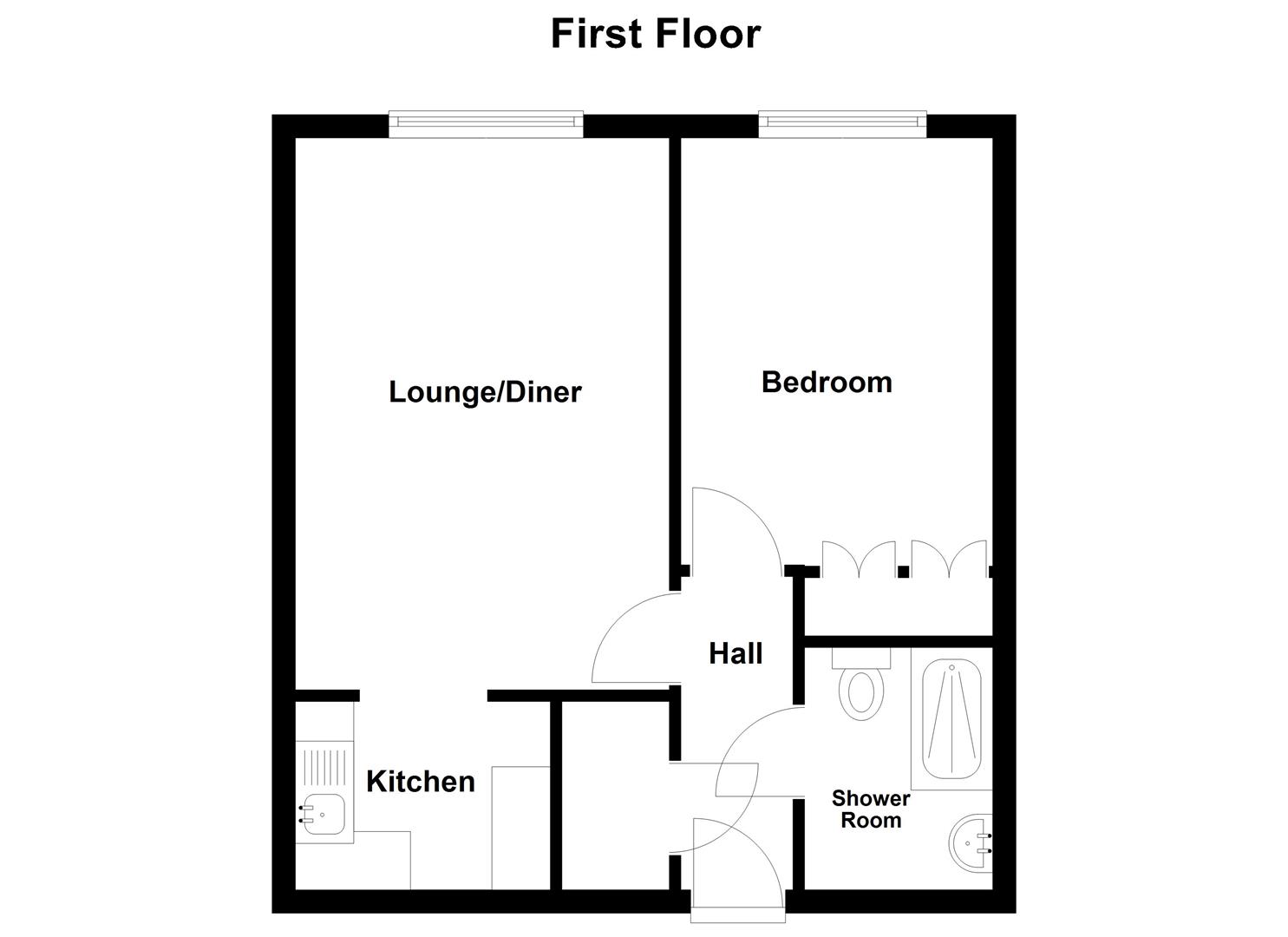 Flat 25, Cliff Court, Currie Road, Sandown floorplan