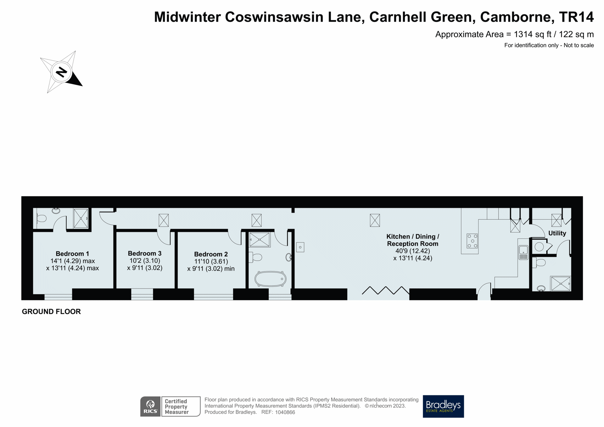 Carnhell Green Camborne Cornwall, Cornwall floorplan