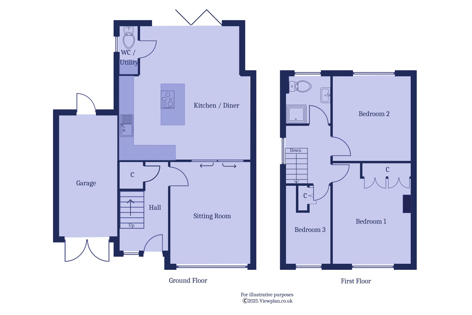 94, Wordsworth Avenue, Penarth floorplan