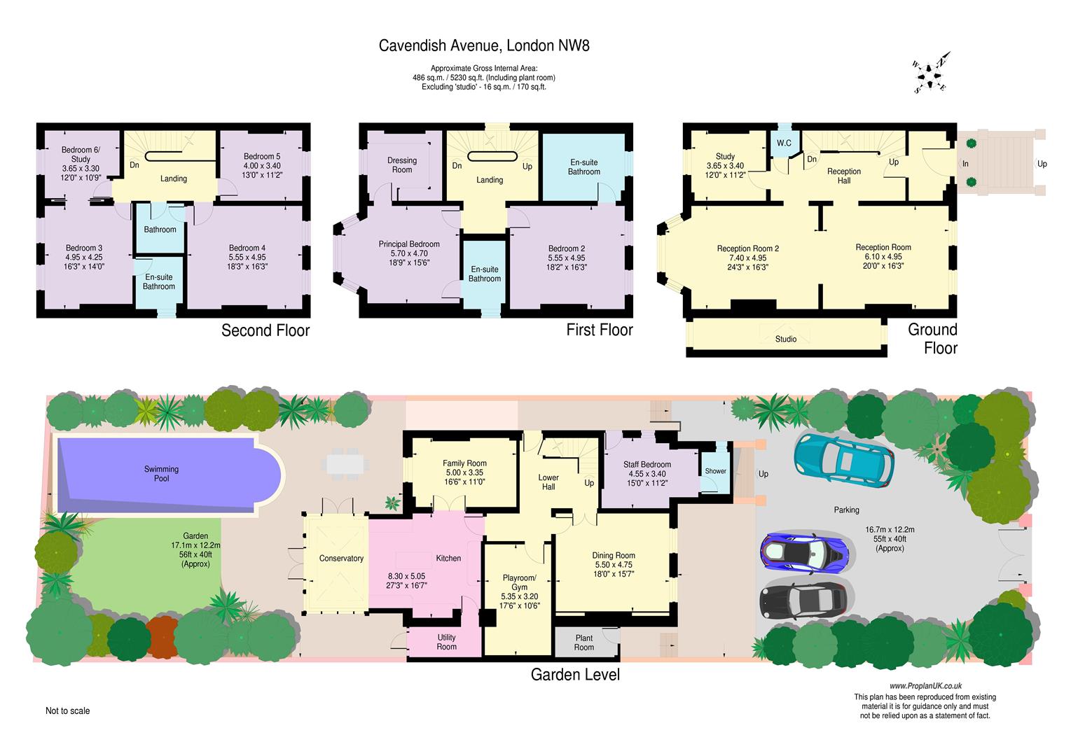3, Cavendish Avenue, London floorplan