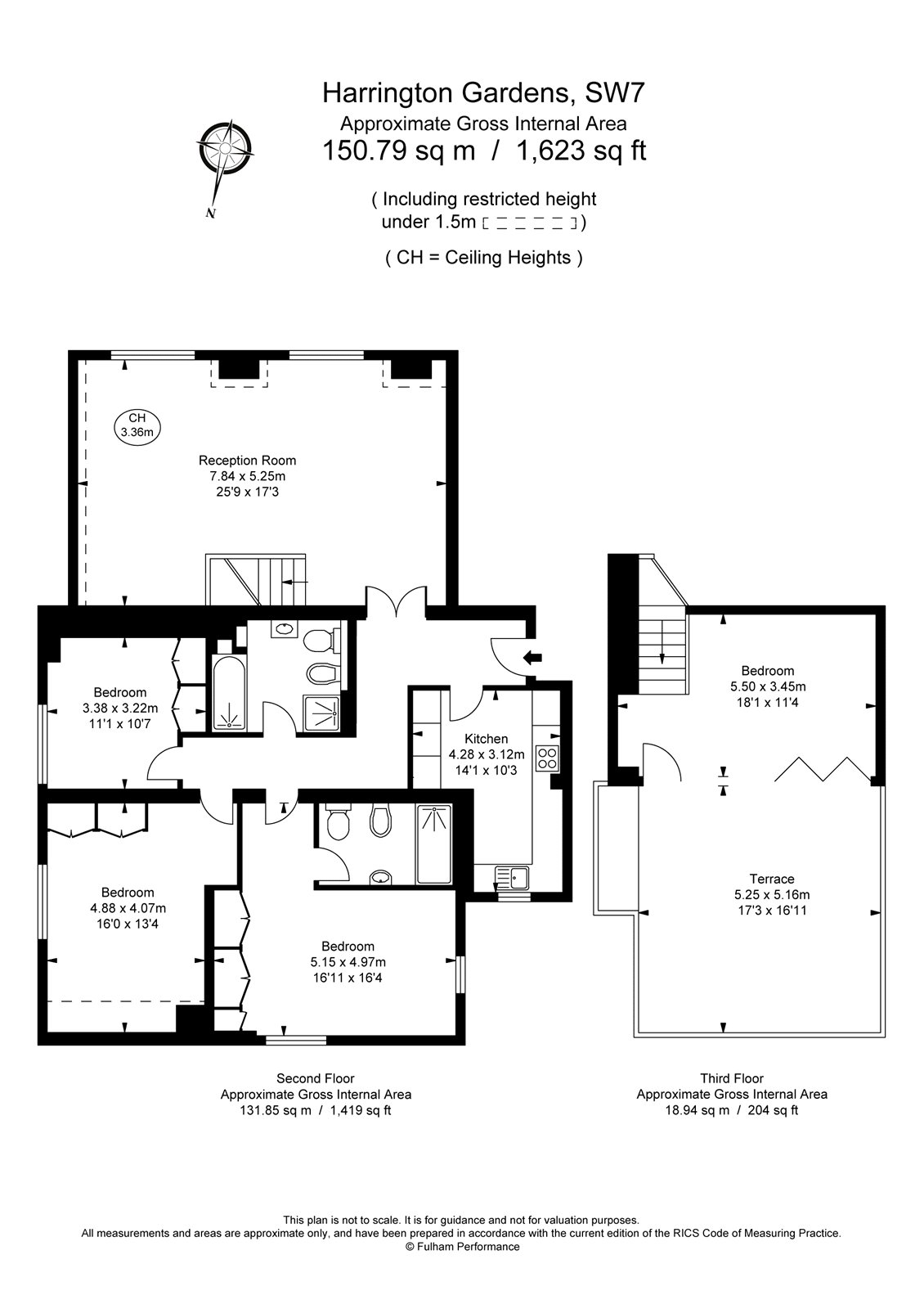 3 Bedrooms Flat to rent in Harrington Gardens, South Kensington, London SW7