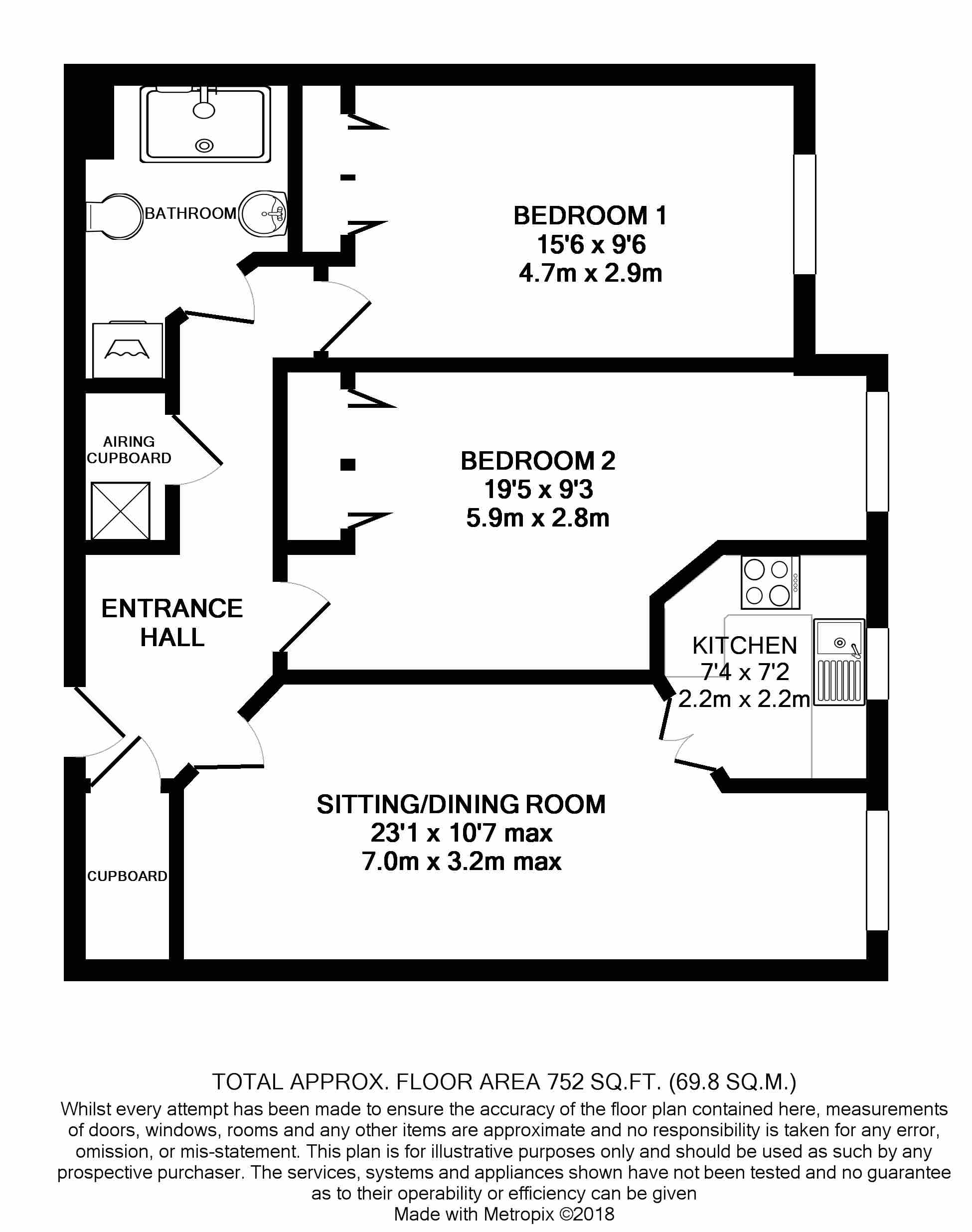 2 Bedrooms Flat for sale in Caen Stone Court, Queen Street, Arundel, West Sussex BN18