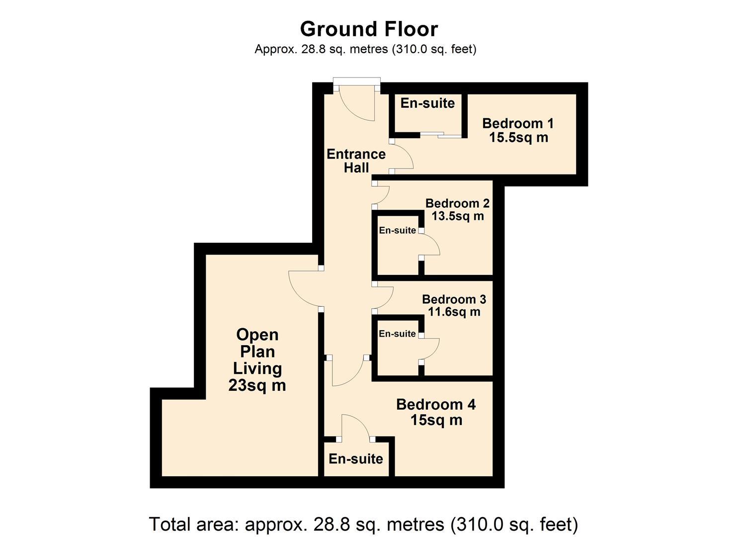 Thornton Hill, Exeter floorplan
