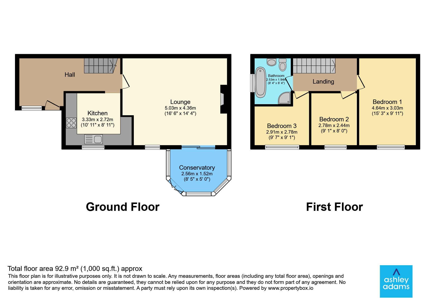 27, Medina Close, Derby floorplan