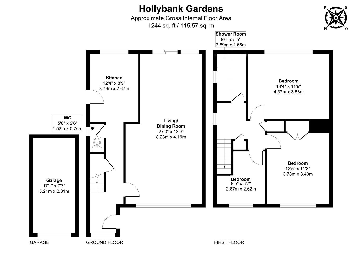 1, Hollybank Gardens, St. Leonards-On-Sea floorplan