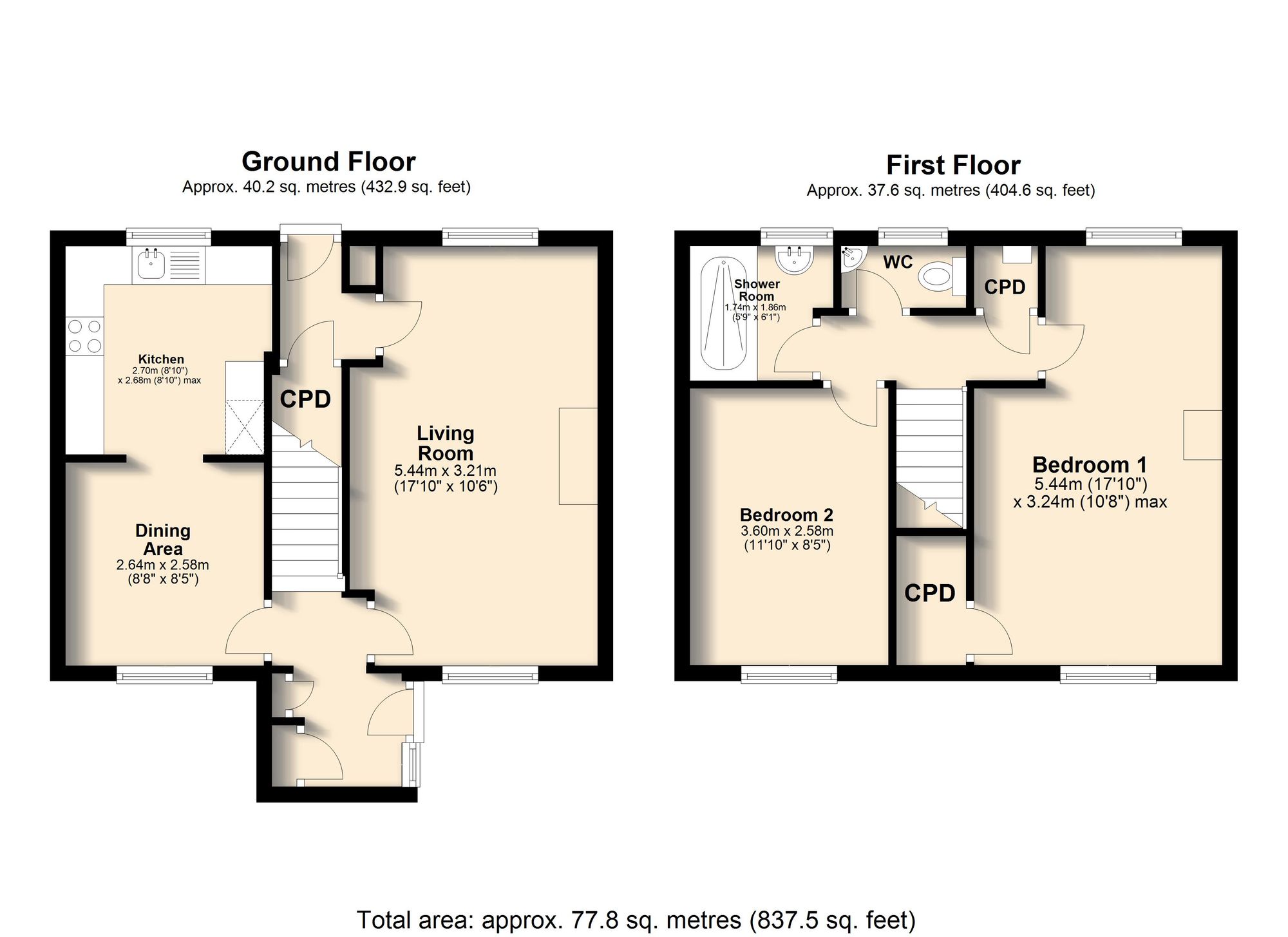 61 Grindlow Avenue, Chesterfield floorplan