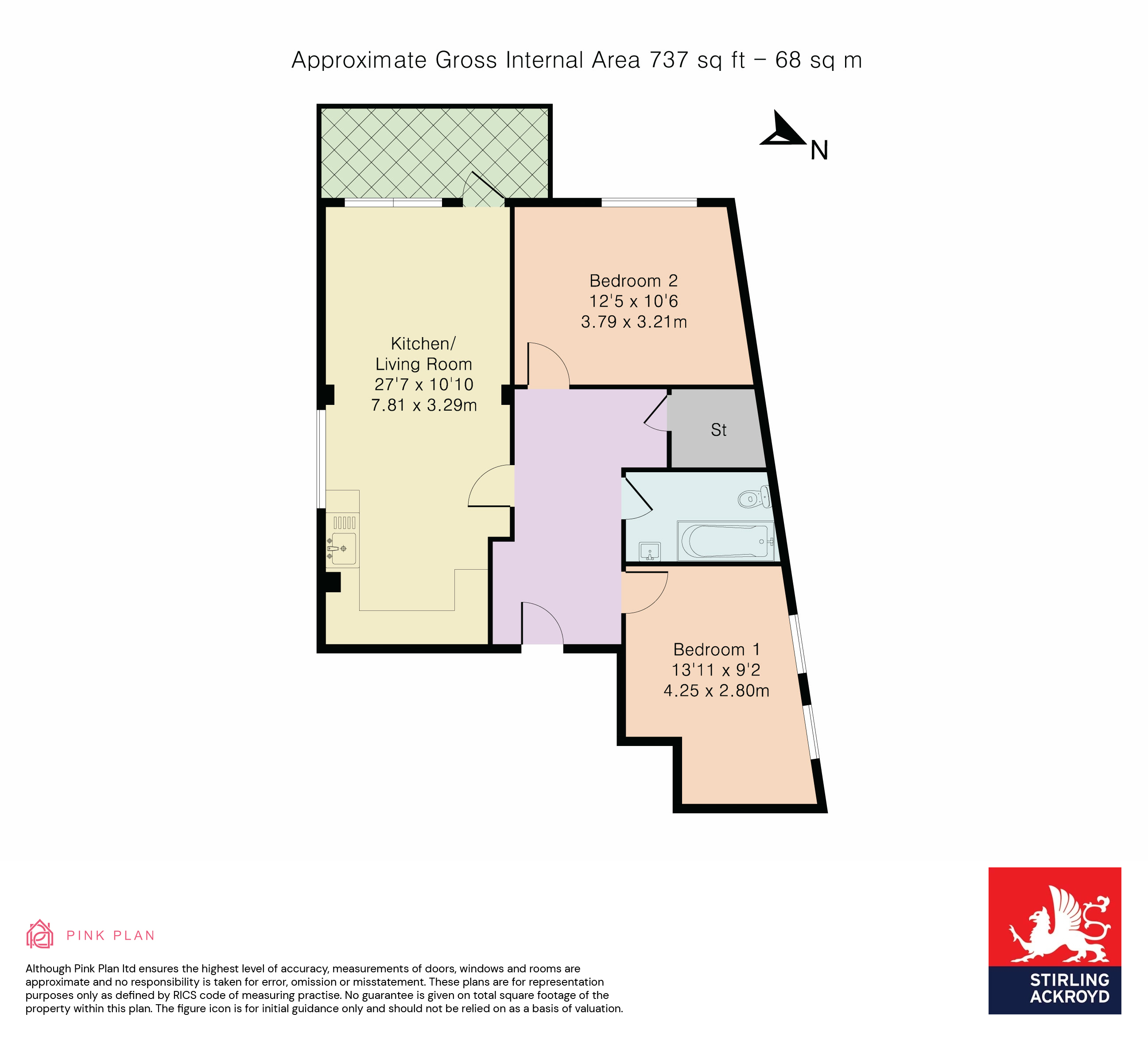 Flat 5, Sharman House, 791A, London Road, Thornton Heath floorplan