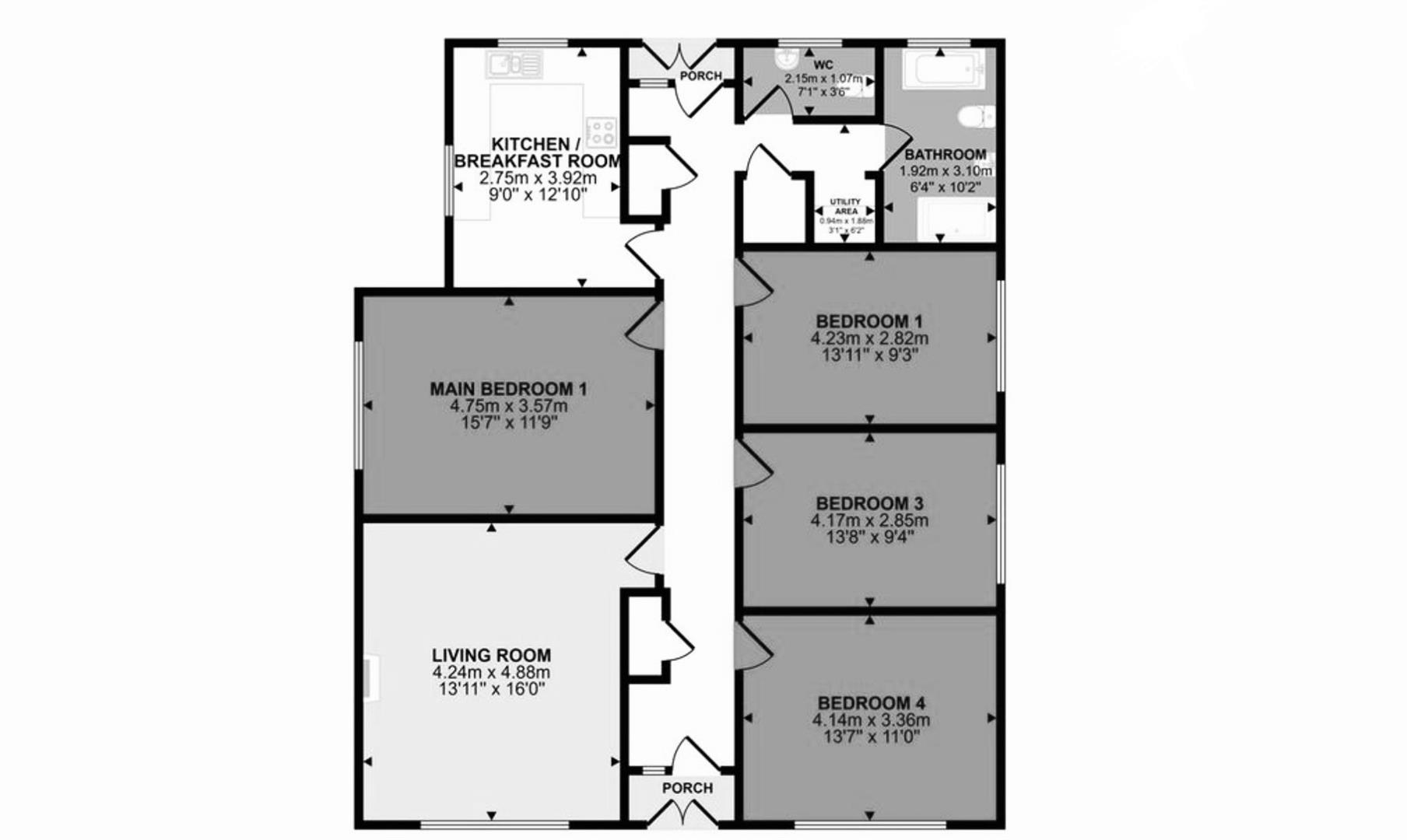 45, Morfa Maen, Kidwelly floorplan