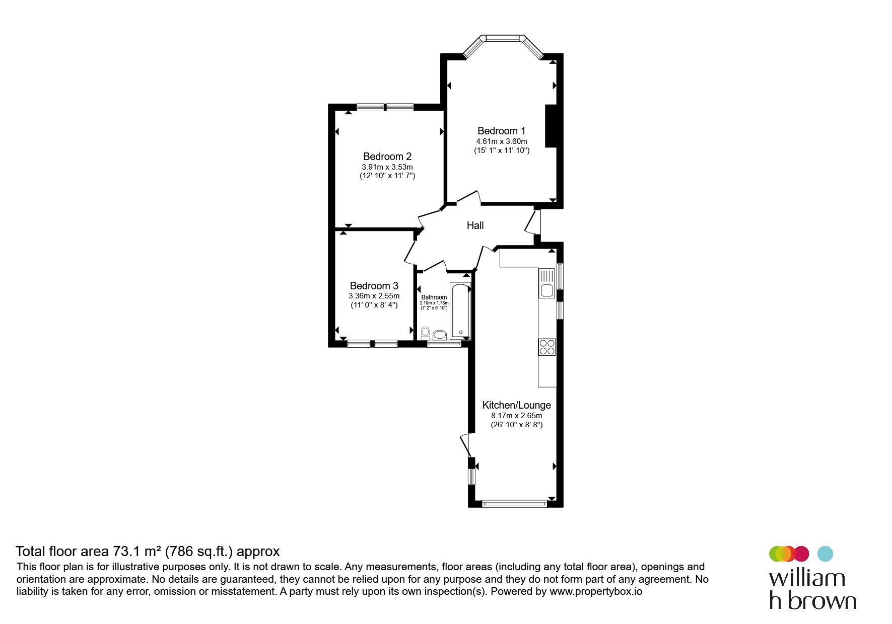 17, Chalcombe Road, Northampton floorplan