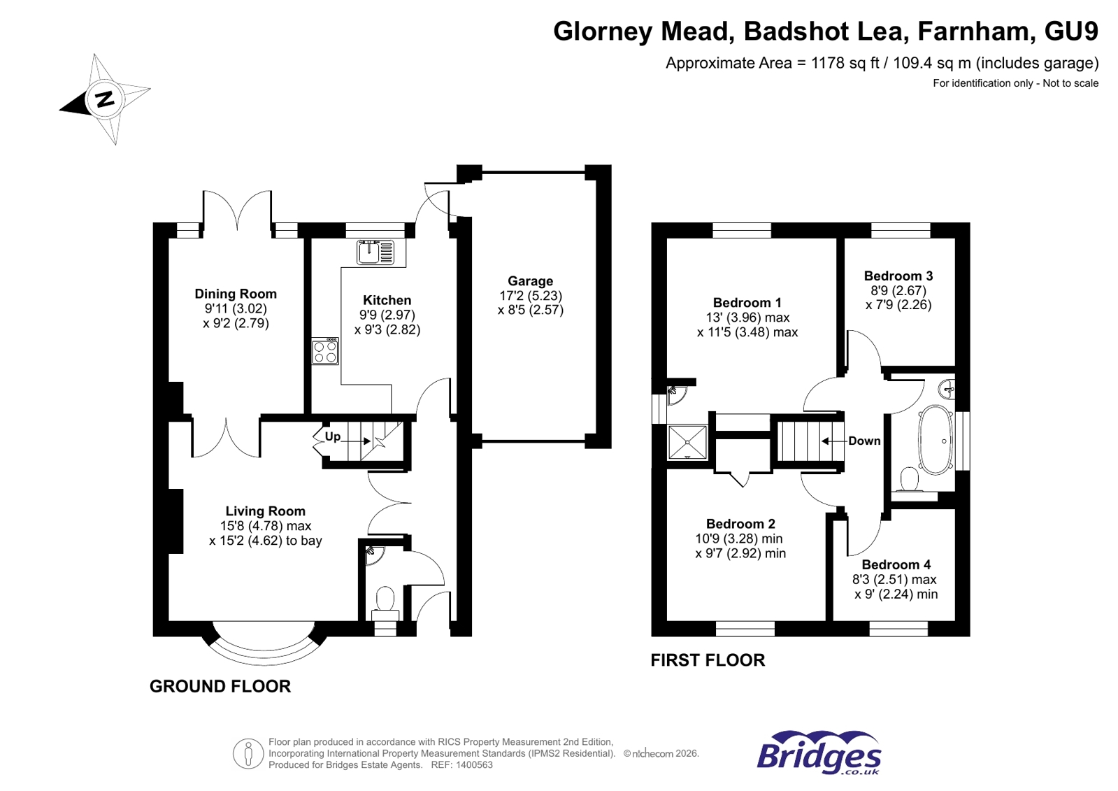32, Glorney Mead, Farnham floorplan