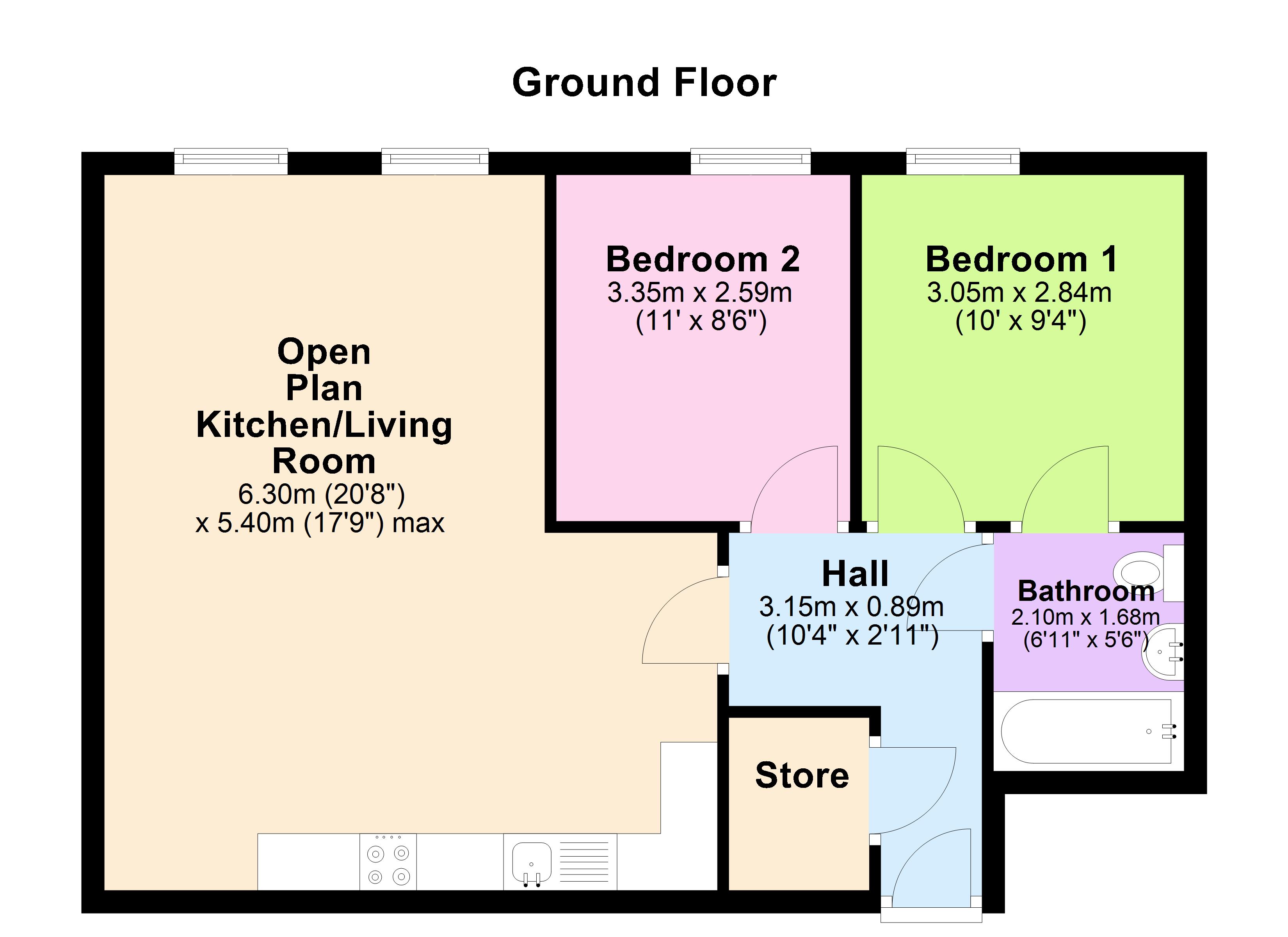 12, Rowe Court, Long Eaton, Nottingham floorplan