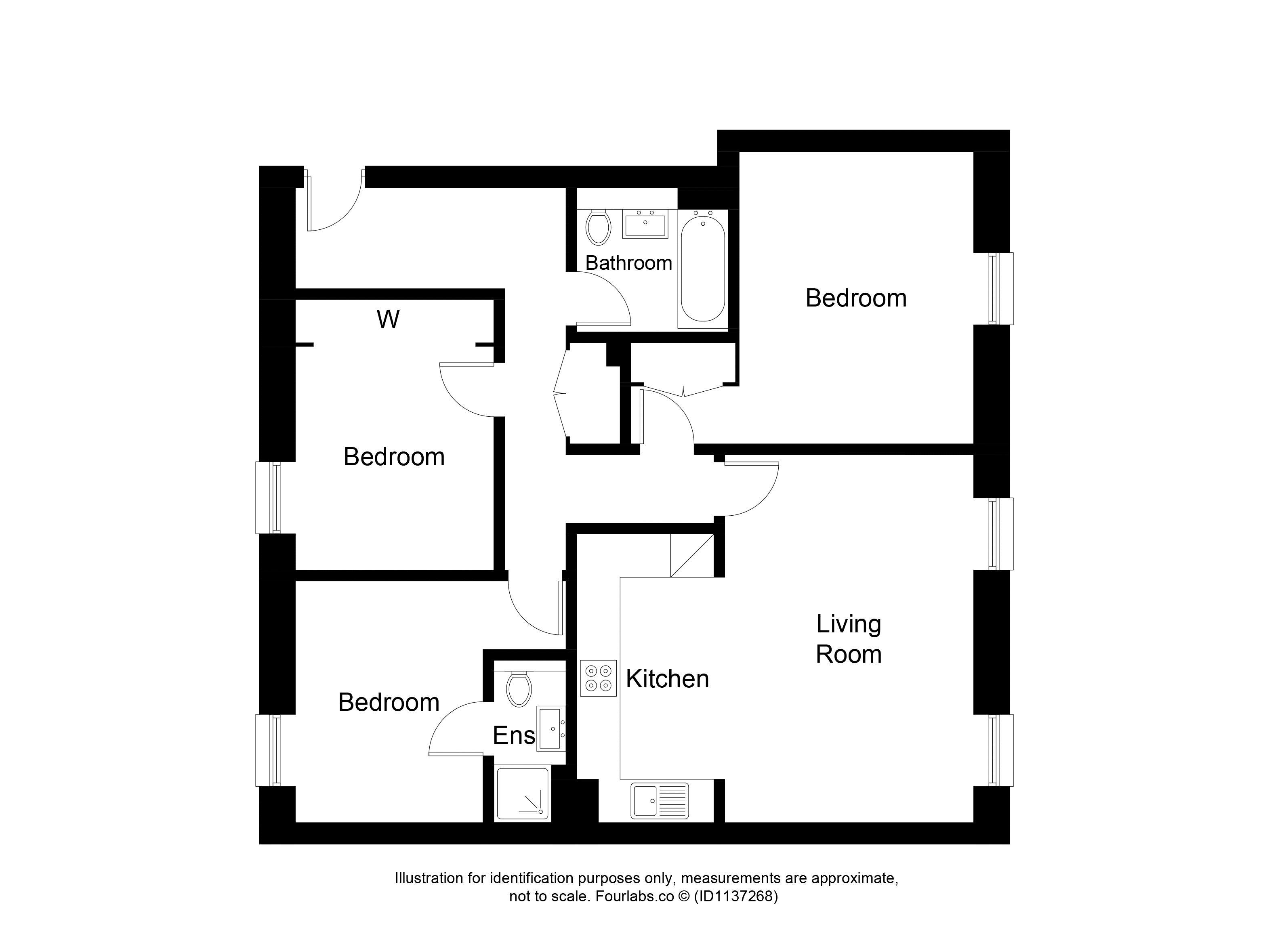 32 Forth House, Abbotshall Road, Kirkcaldy floorplan