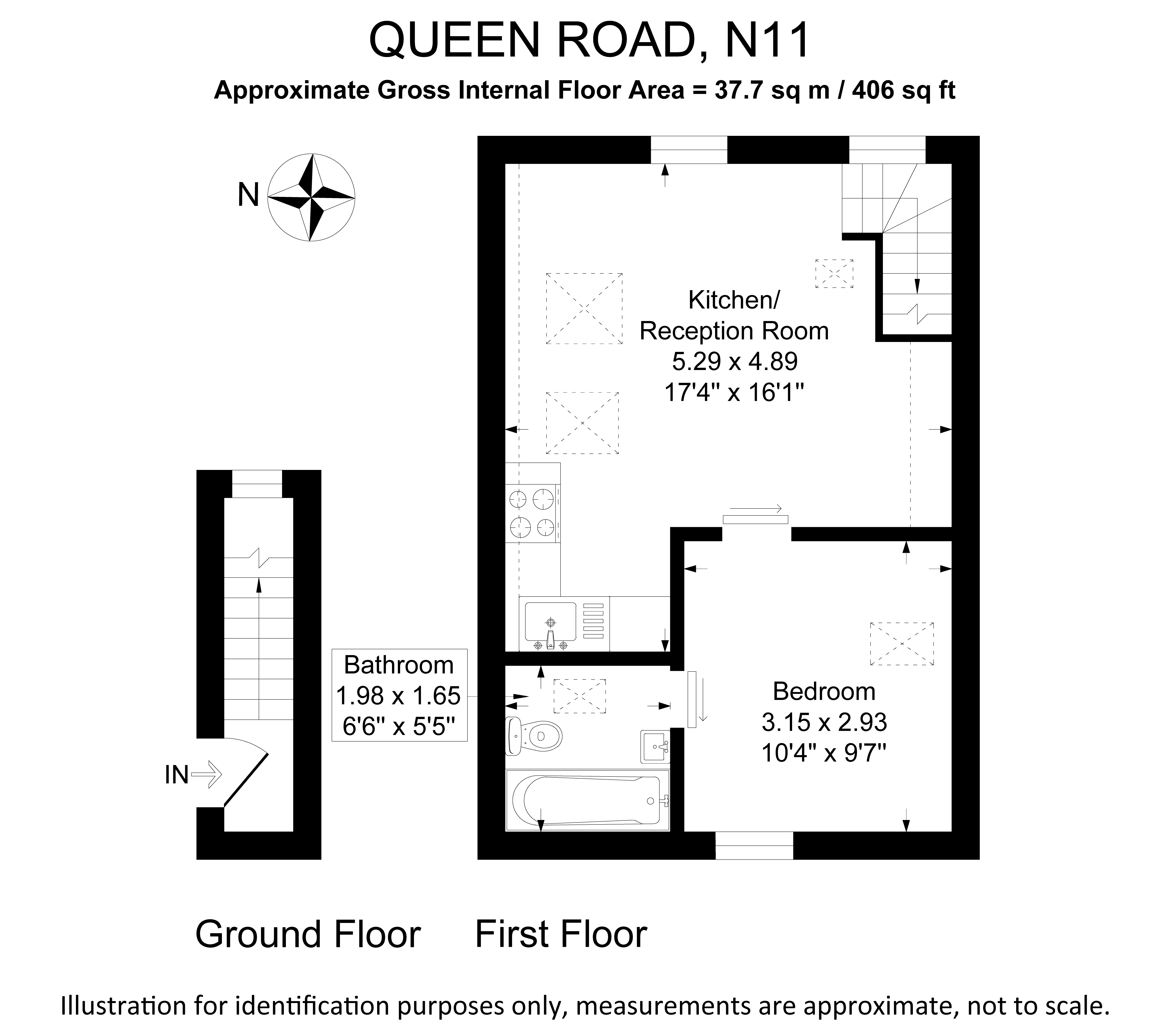 0R, Queens Road, London floorplan