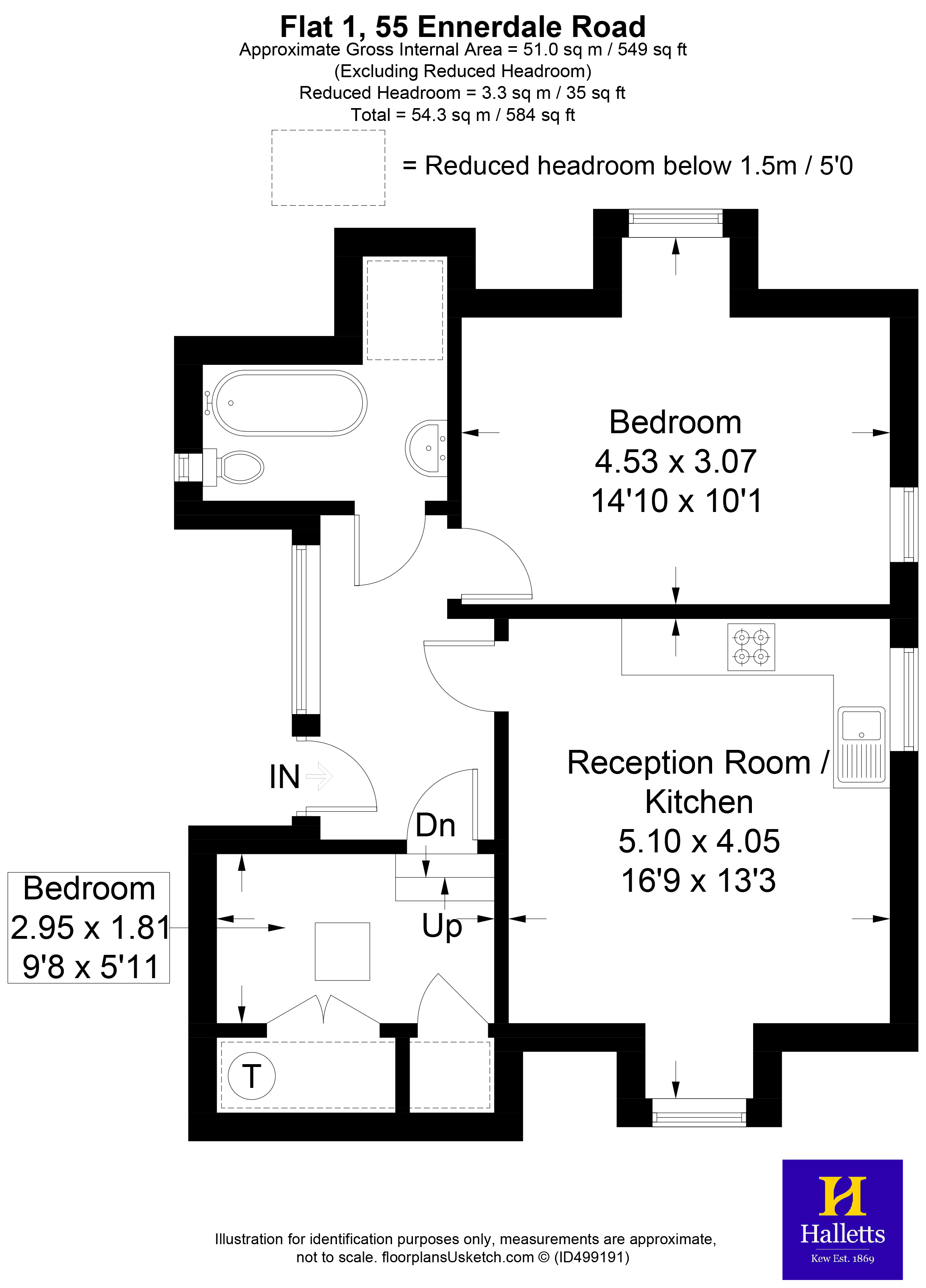 1 Bedrooms Flat to rent in Ennerdale Road, Kew, Richmond, Surrey TW9